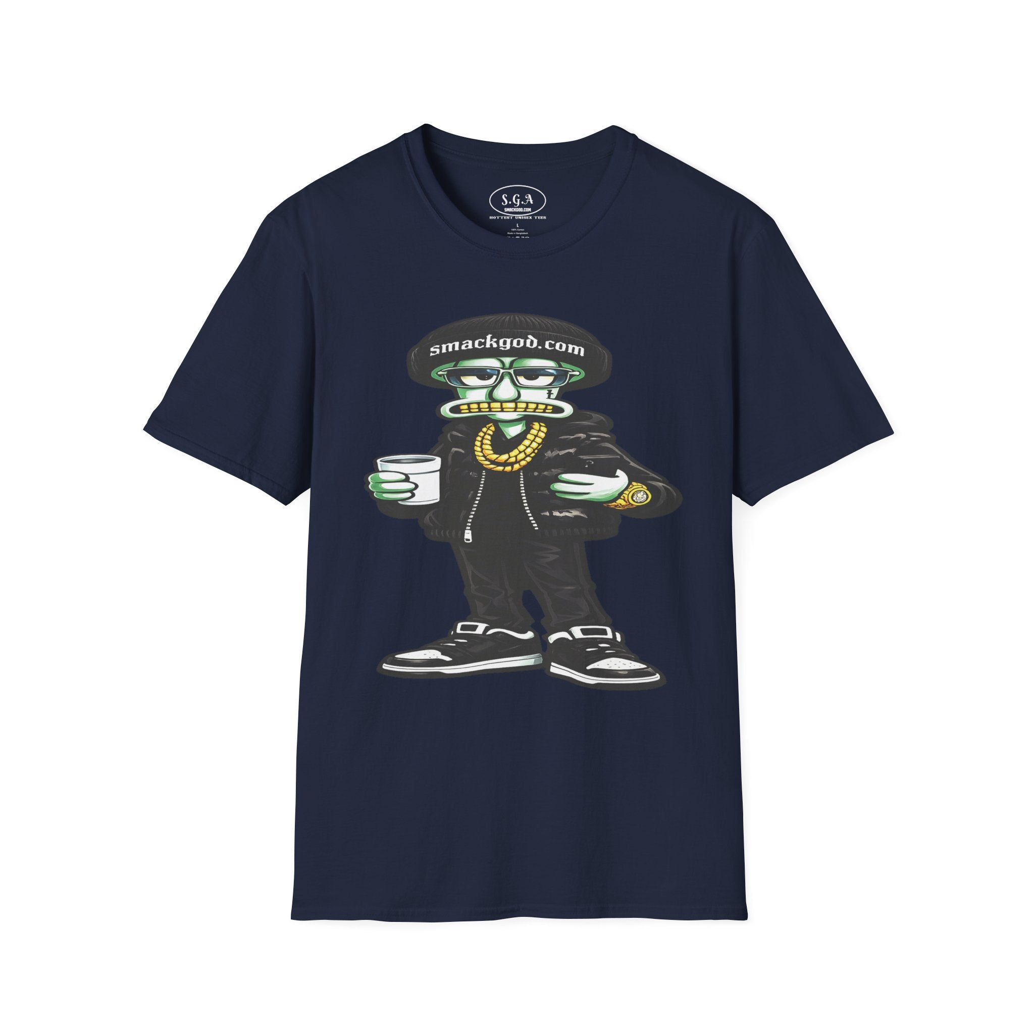 Drip Squidward Streetwear T-Shirt – Bikini Bottom Inspired Funny Graphic Tee | Urban Cartoon Shirt | Smack God Apparel