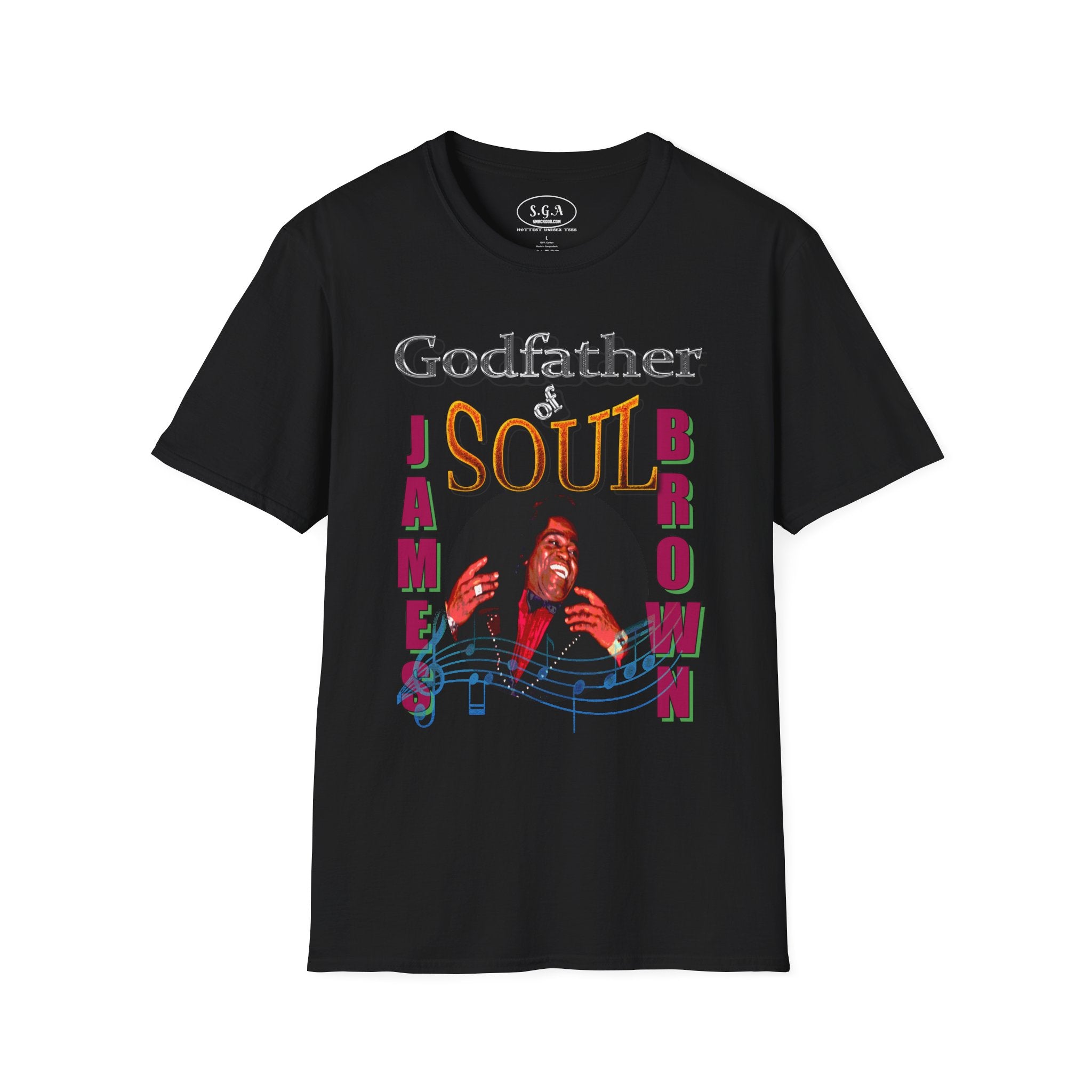 James Brown “Godfather of Soul” T-Shirt – Classic Funk Music Graphic Tee | Smack God Apparel Streetwear Shirt | Vintage Soul Legend Tee