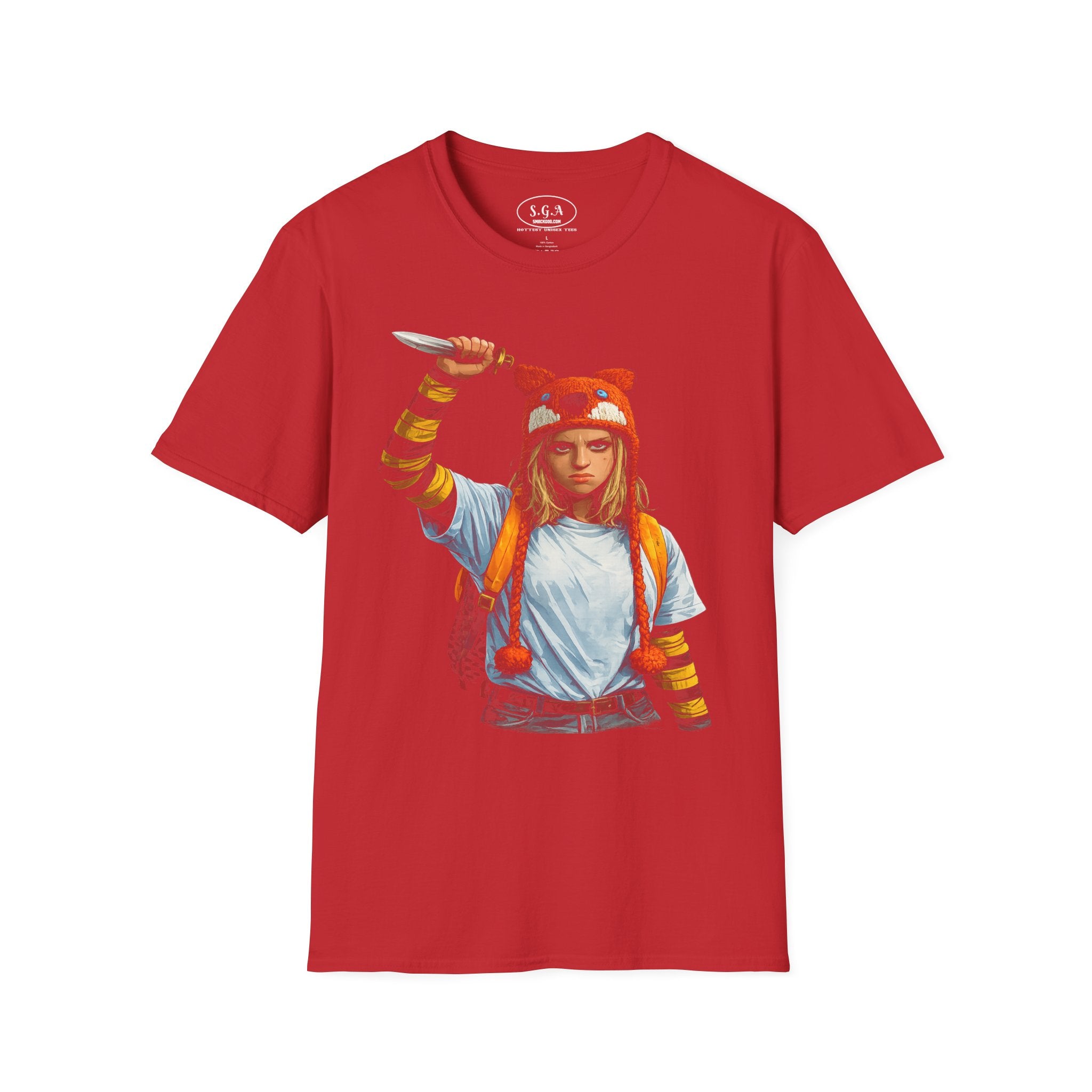 Smack God Apparel Becky-Inspired Survival Girl Graphic T-Shirt – Thriller Movie Style Streetwear Tee | Bold Horror-Inspired Graphic Shirt
