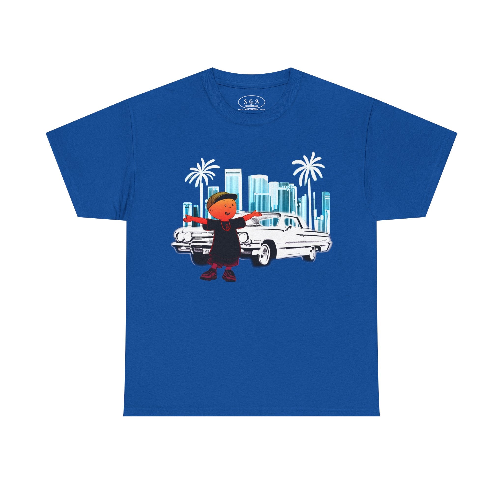 Caillou Streetwear Cartoon T-Shirt – Lowrider City Graphic Tee | Urban  Remix Shirt | Smack God Apparel