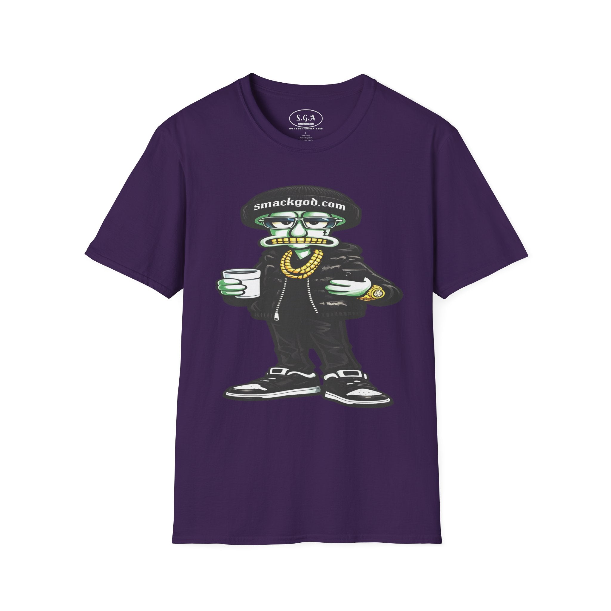 Drip Squidward Streetwear T-Shirt – Bikini Bottom Inspired Funny Graphic Tee | Urban Cartoon Shirt | Smack God Apparel