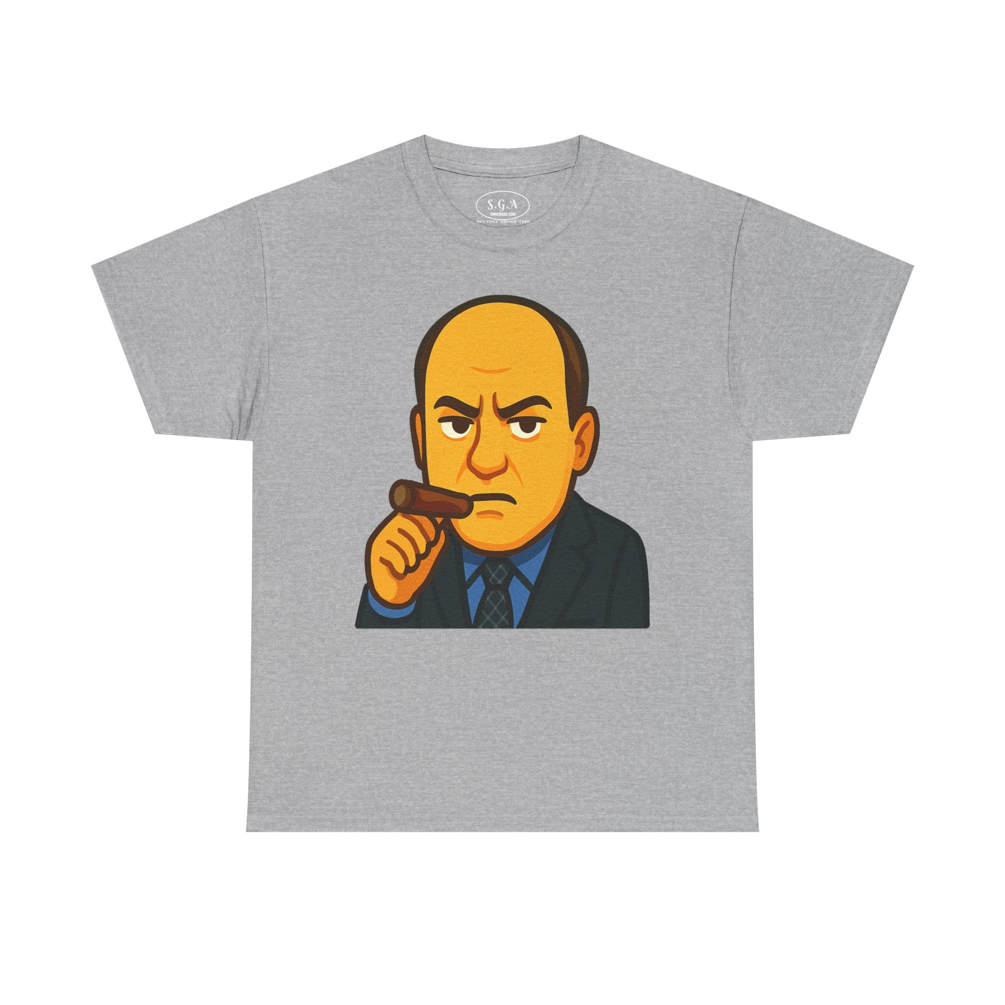 Tony Soprano Inspired Graphic T-Shirt – Mafia Boss Cartoon Tee | Sopranos Style Streetwear Shirt | Smack God Apparel