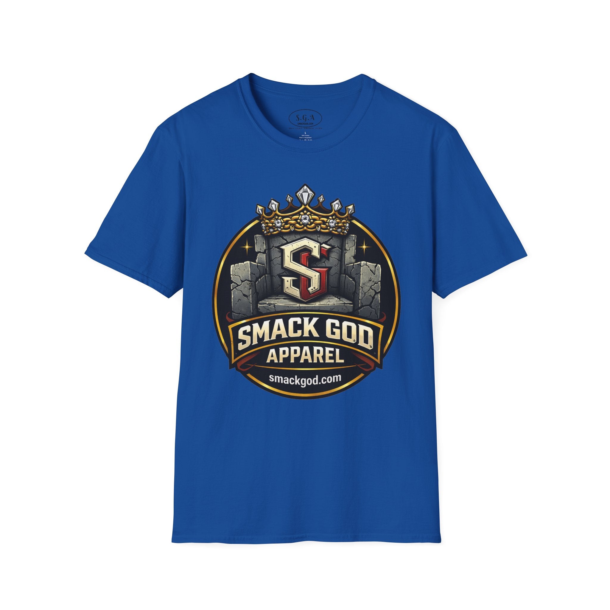 Smack God Apparel Logo T-Shirt – Crown Crest Streetwear Tee | Premium Urban Graphic Shirt | SmackGod.com