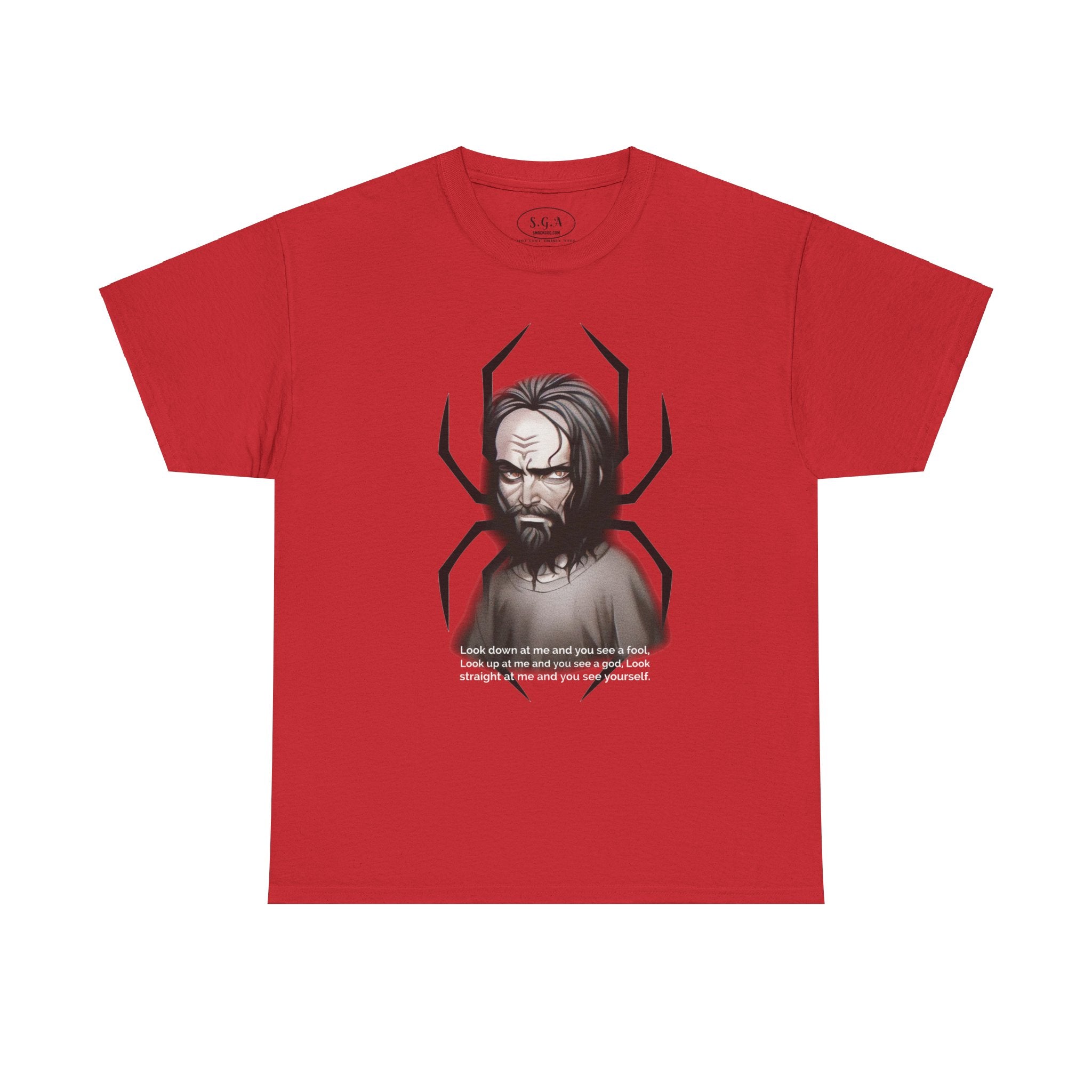 Smack God Apparel “Dark History Files” Graphic T-Shirt – Charles Manson Case Inspired Tee | True Crime Documentary Streetwear Shirt | Vintage News Graphic Tee