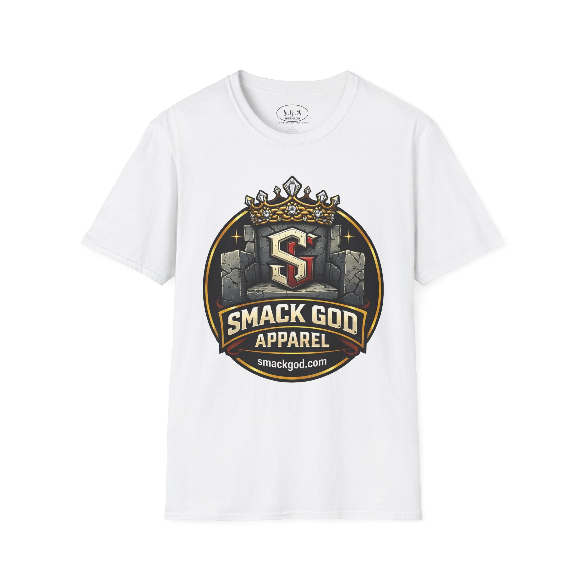 Smack God Apparel Logo T-Shirt – Crown Crest Streetwear Tee | Premium Urban Graphic Shirt | SmackGod.com