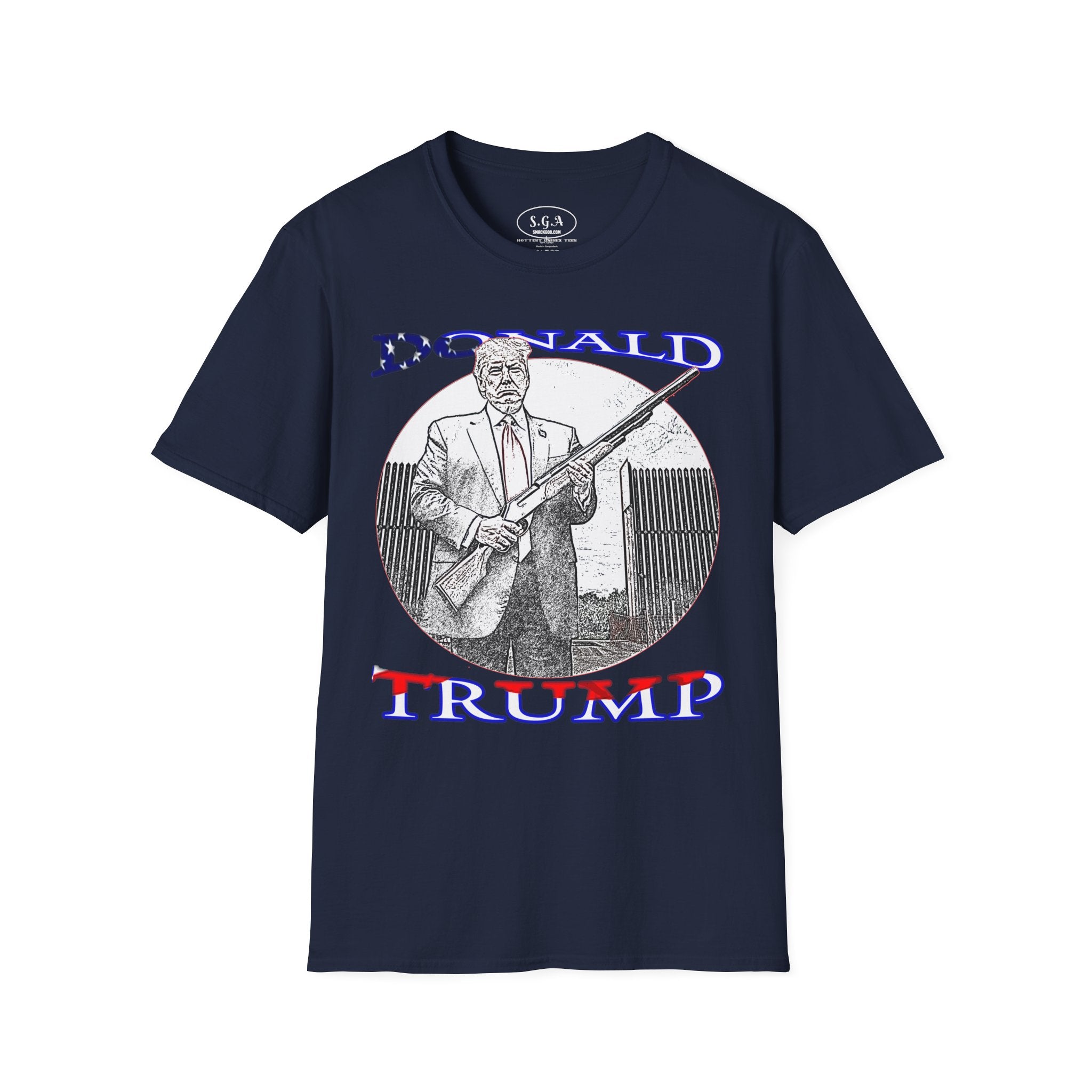 Smack God Apparel “Trump Shotgun Energy” Graphic T-Shirt – Bold Political Streetwear Tee | Patriotic Statement Shirt | Viral Graphic Tee