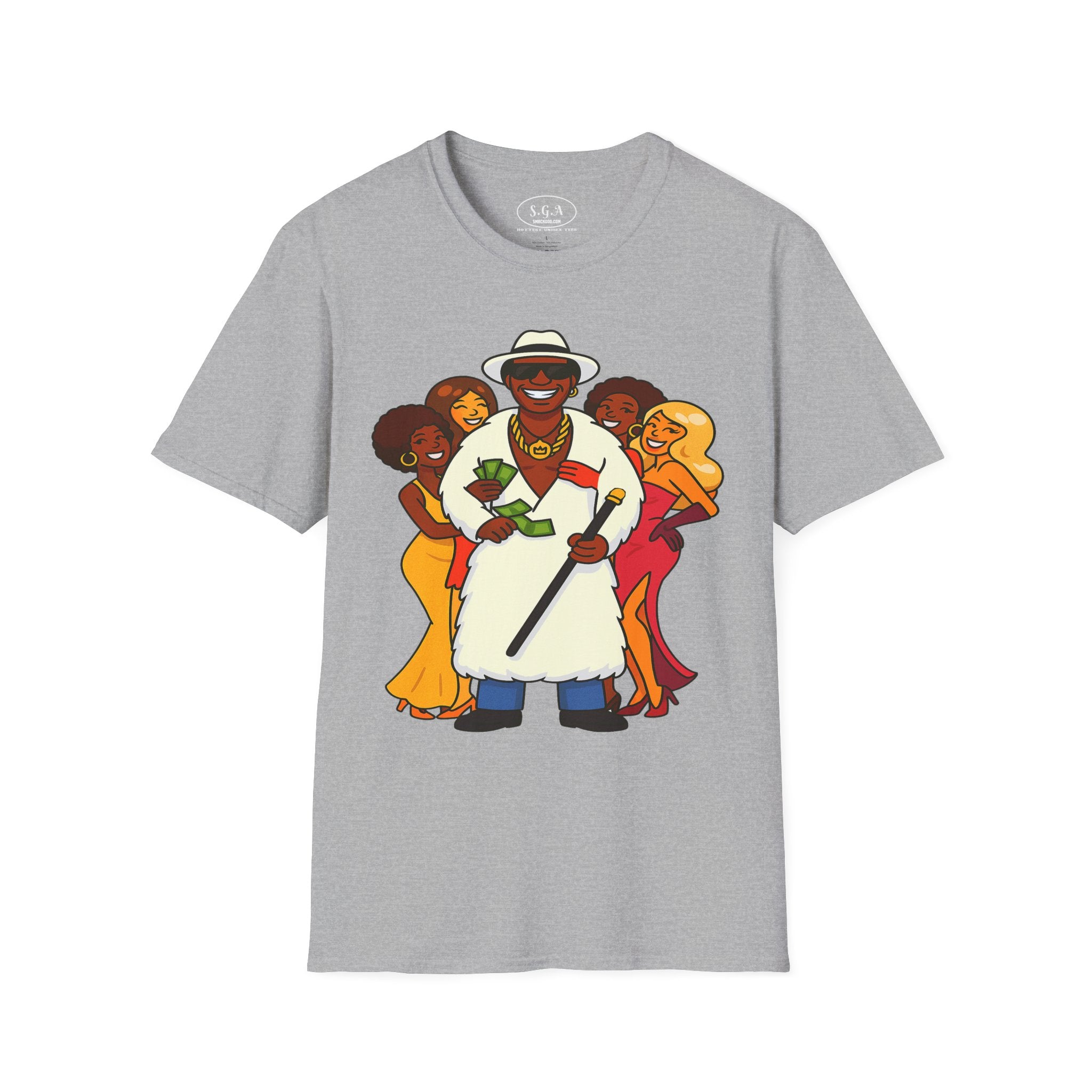 Goldie “The Mack” Inspired Pimp Boss T-Shirt – Money Hustler Graphic Tee | Retro Streetwear Shirt | Smack God Apparel