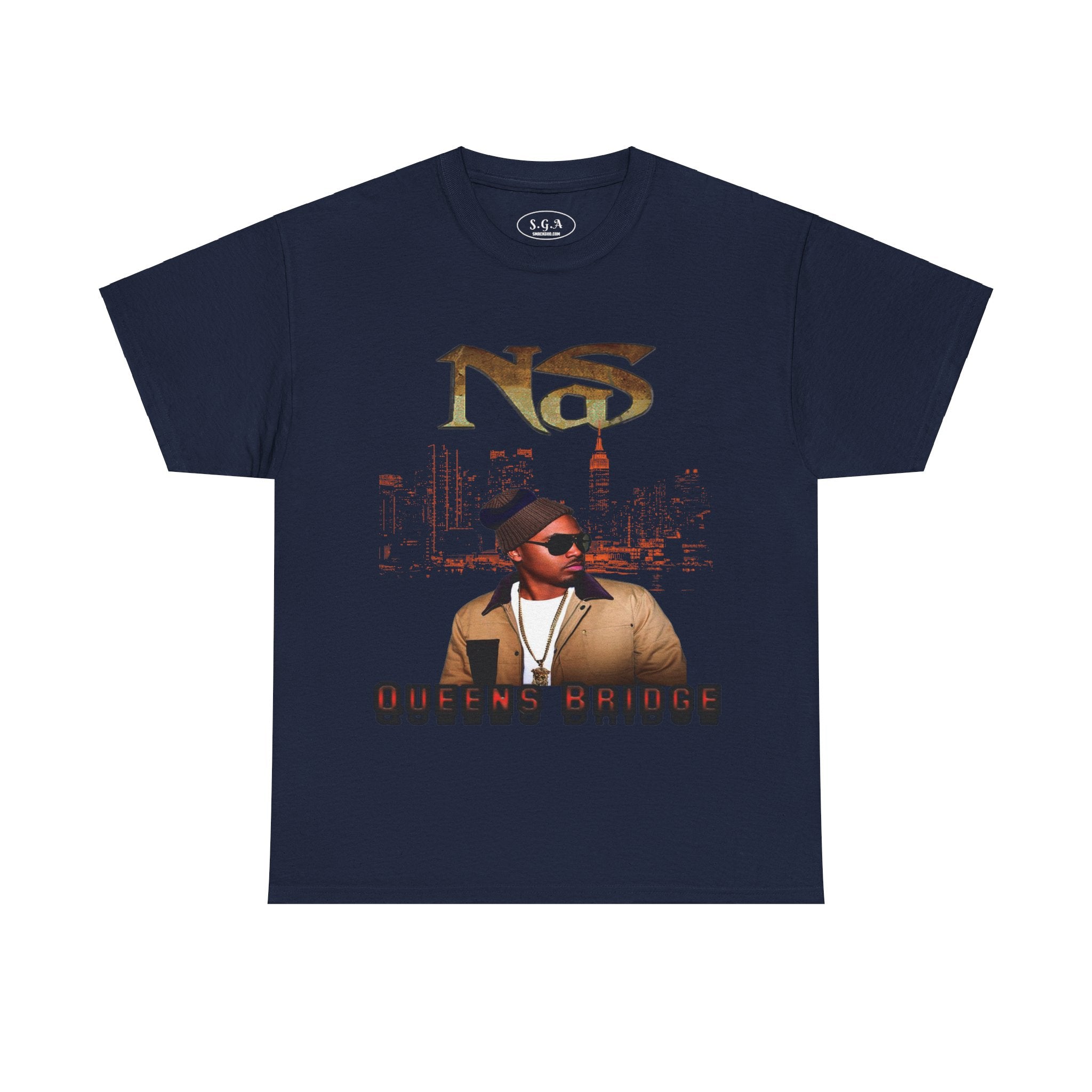 Nas Inspired Queens Bridge T-Shirt – Hip Hop Legend Graphic Tee | NYC Streetwear Shirt | Smack God Apparel