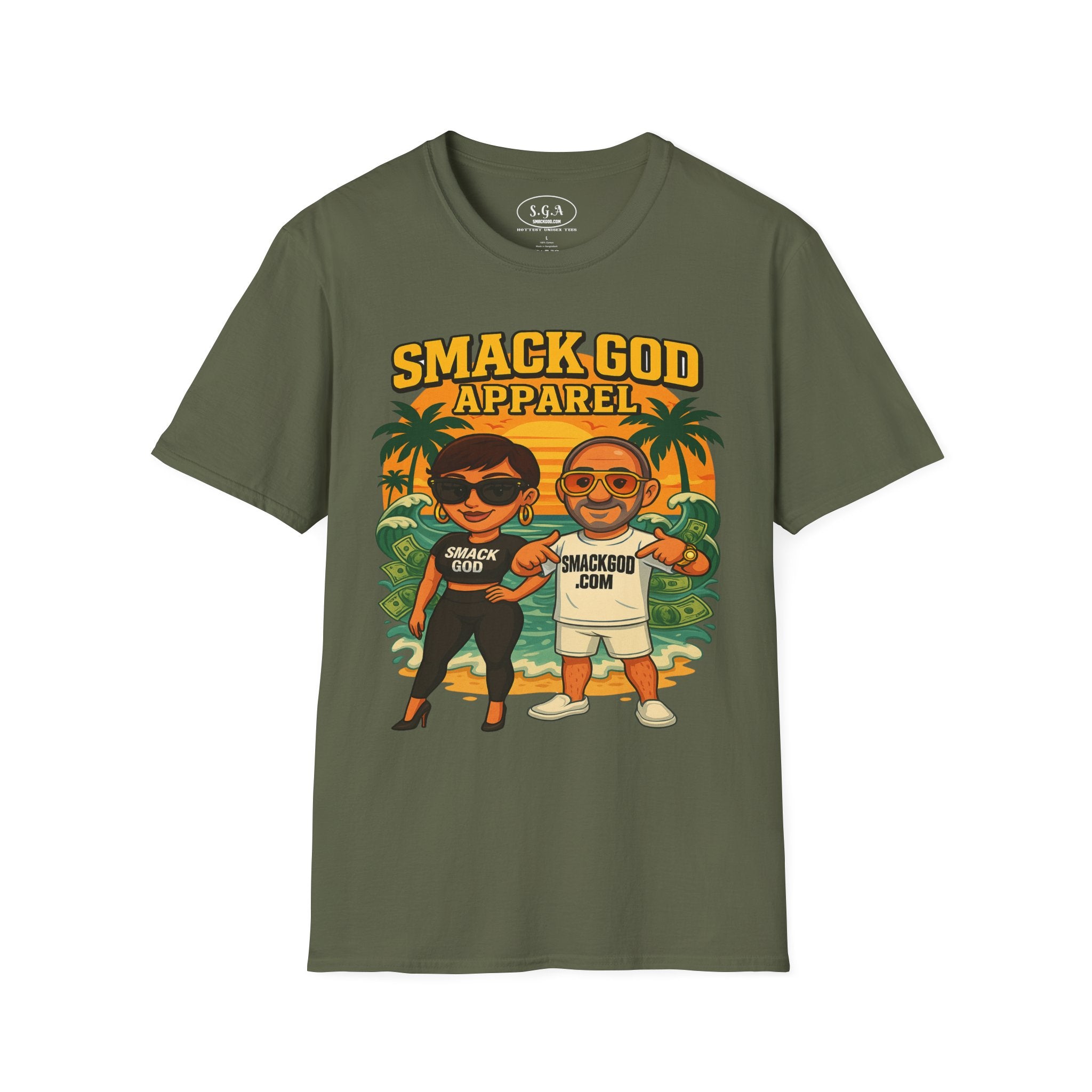 Smack God Apparel Beach Logo Shirt – Smack God Apparel | Cartoon Streetwear Graphic T-Shirt | SmackGod.com Lifestyle Tee