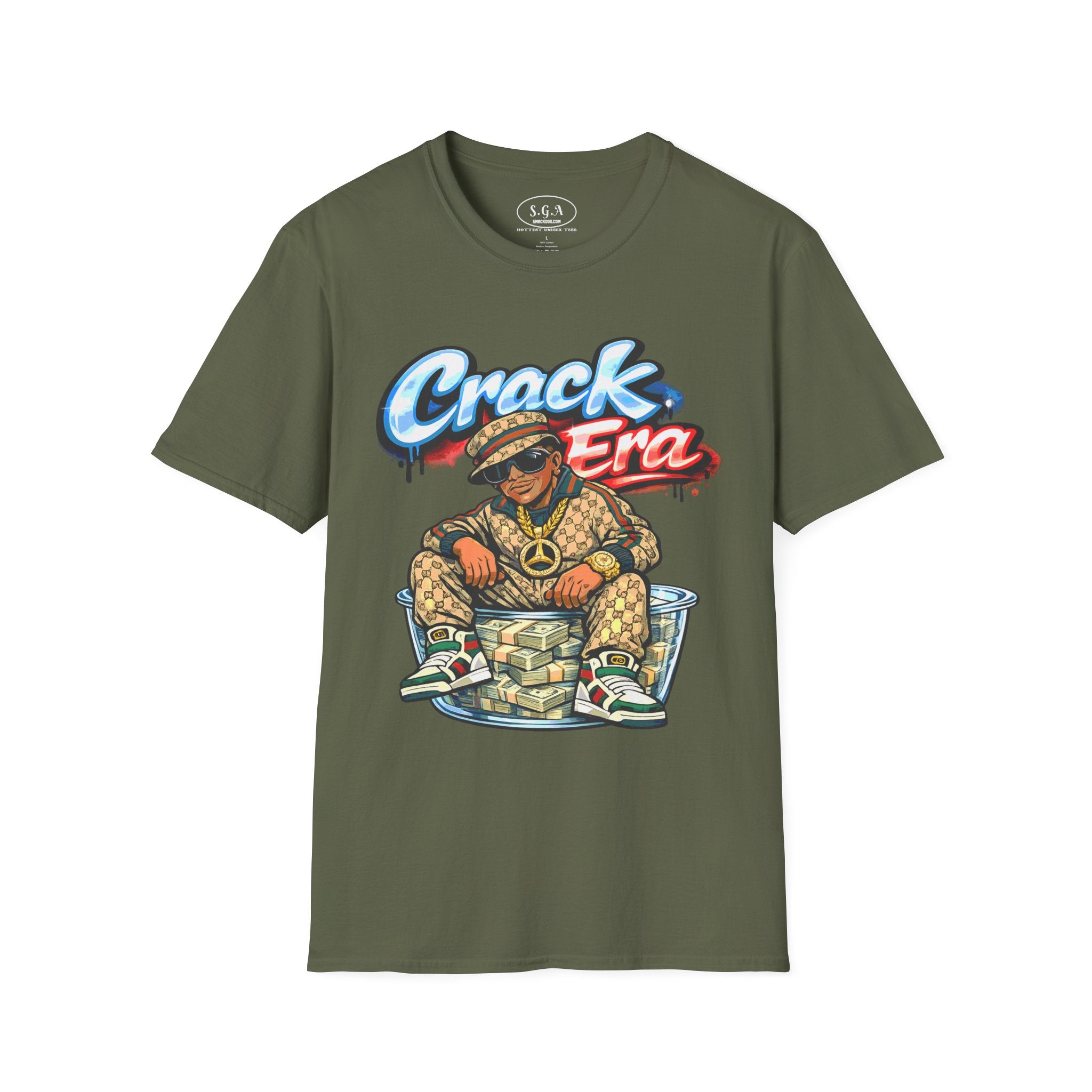 Crack Era Streetwear Shirt – Smack God Apparel | Retro Urban Graphic T-Shirt | Vintage Hip Hop Culture Tee