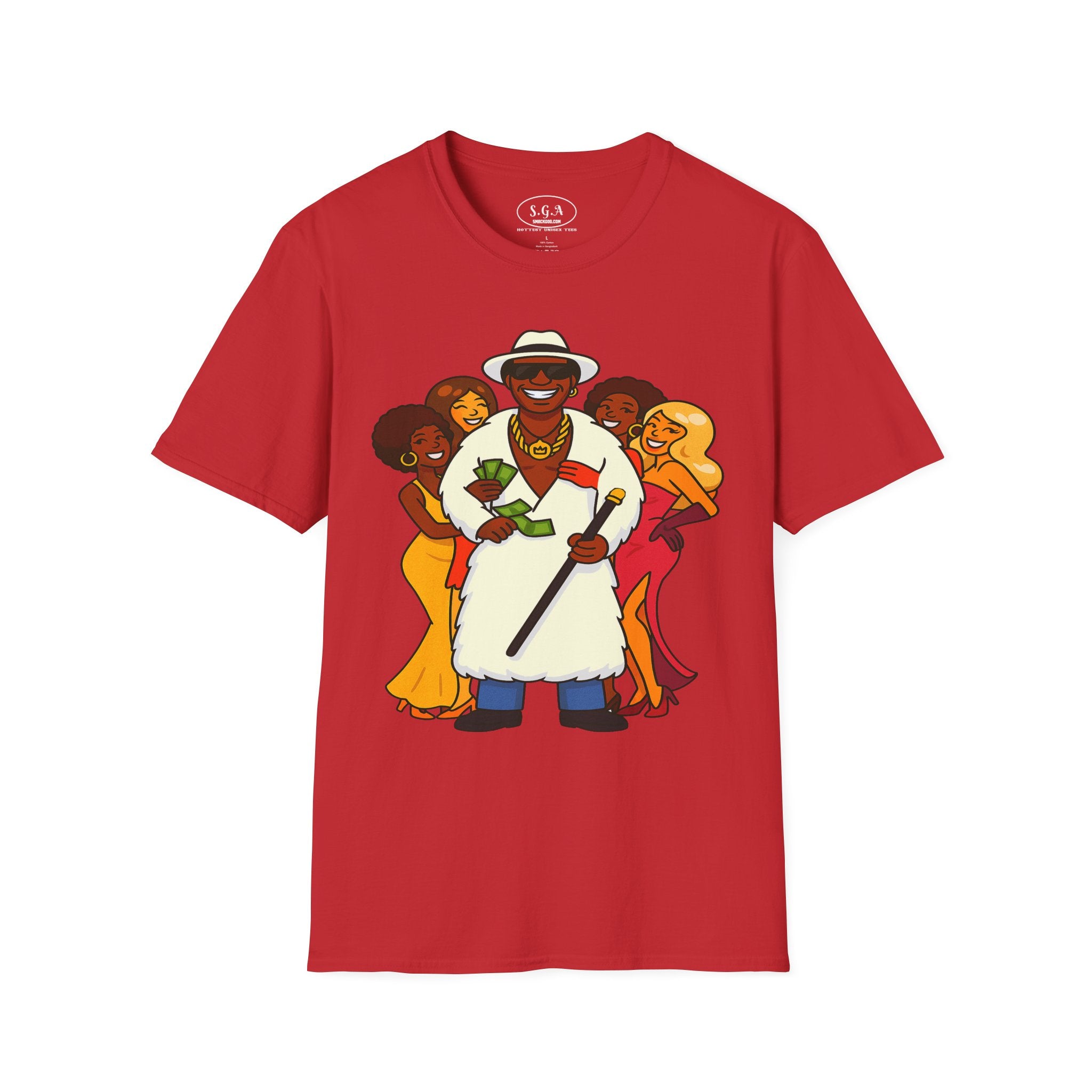 Goldie “The Mack” Inspired Pimp Boss T-Shirt – Money Hustler Graphic Tee | Retro Streetwear Shirt | Smack God Apparel