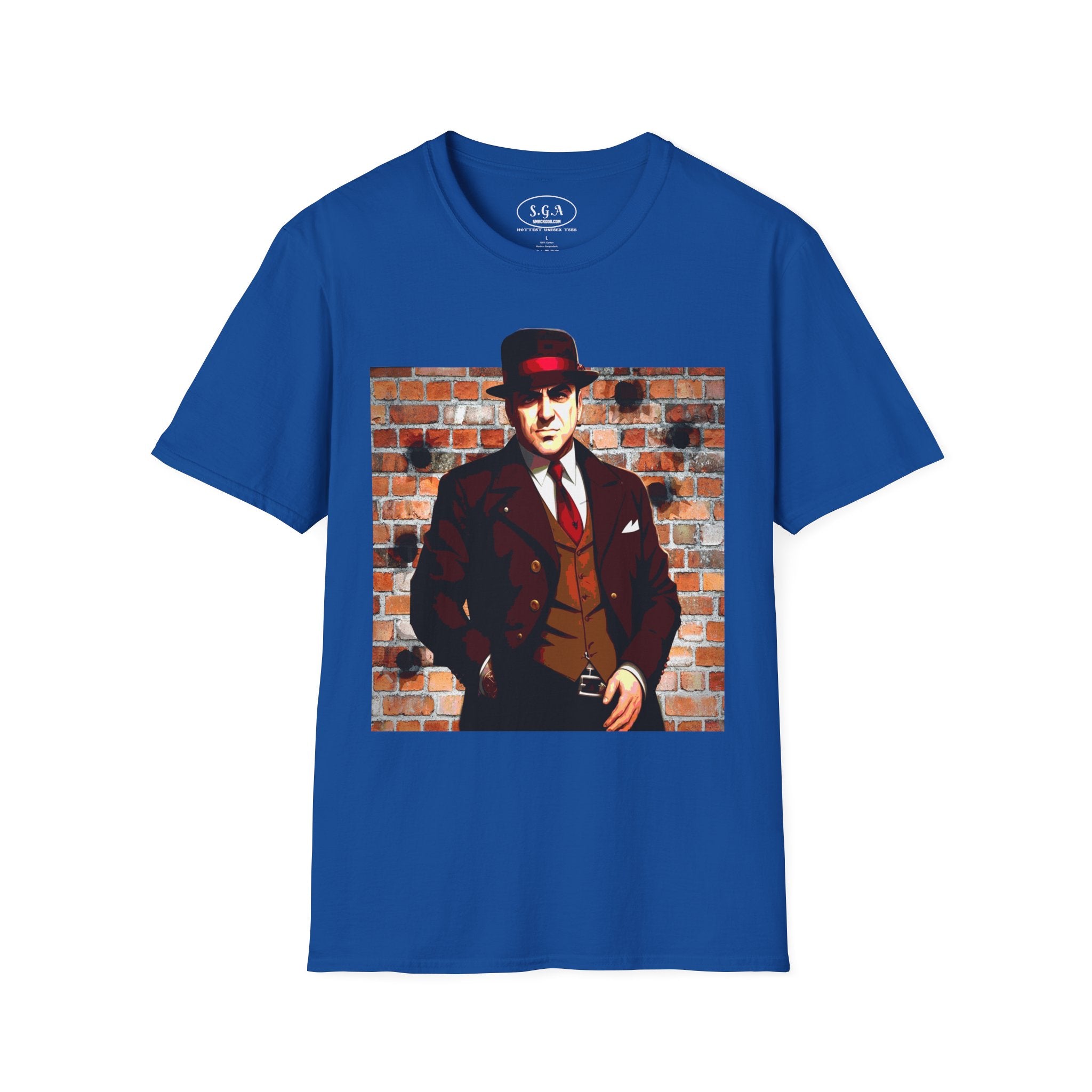 Smack God Apparel “Vintage Mob Boss Energy” Graphic T-Shirt – Classic Gangster Streetwear Tee | Old School Mafia Style Shirt | Retro Crime Drama Graphic Tee