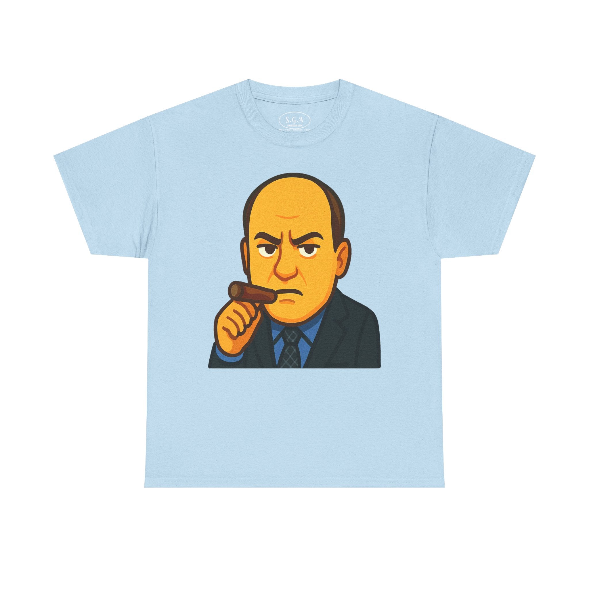 Tony Soprano Inspired Graphic T-Shirt – Mafia Boss Cartoon Tee | Sopranos Style Streetwear Shirt | Smack God Apparel