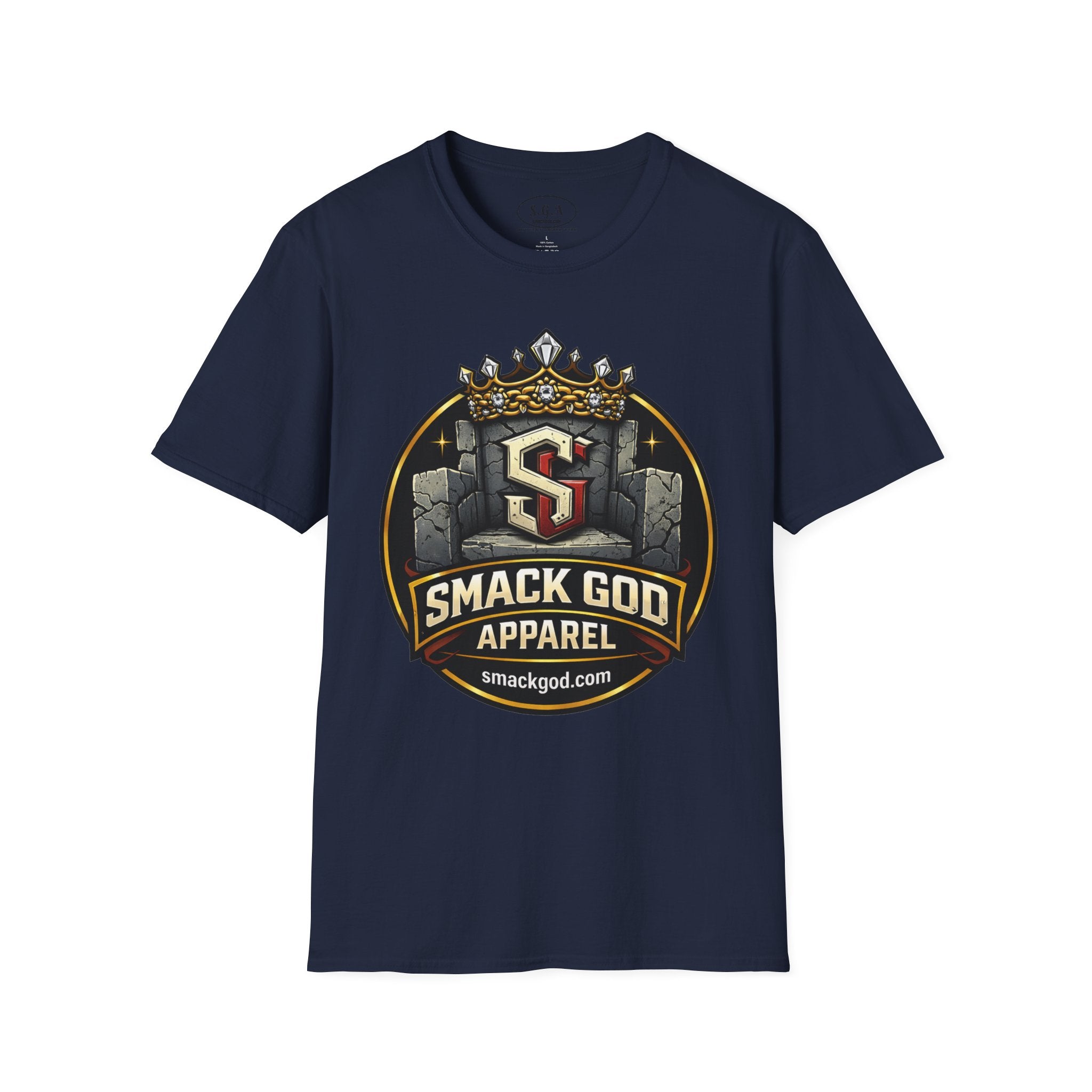 Smack God Apparel Logo T-Shirt – Crown Crest Streetwear Tee | Premium Urban Graphic Shirt | SmackGod.com