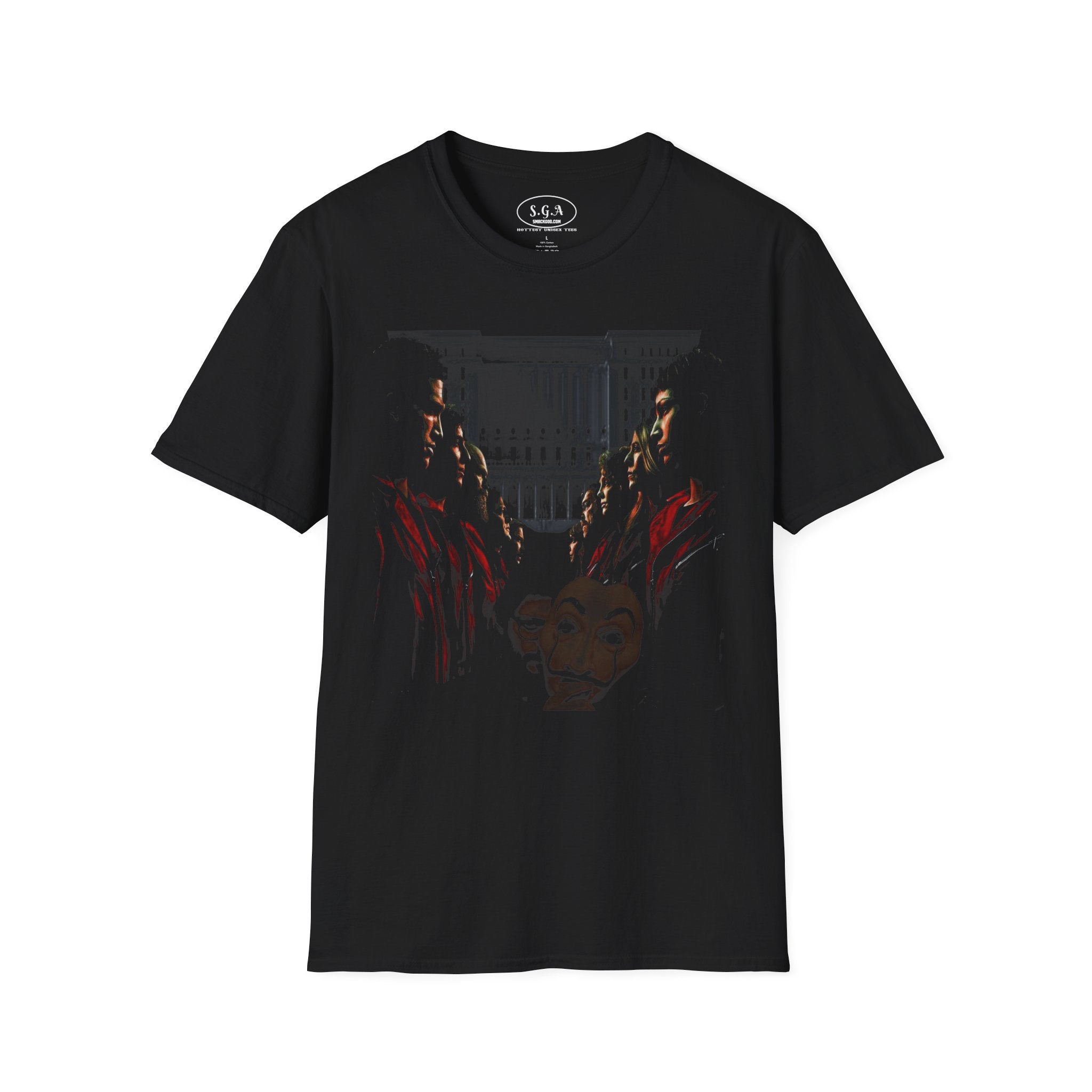 Money Heist Inspired T-Shirt – La Casa de Papel Mask Graphic Tee | Netflix Crime Series Streetwear Shirt | Smack God Apparel