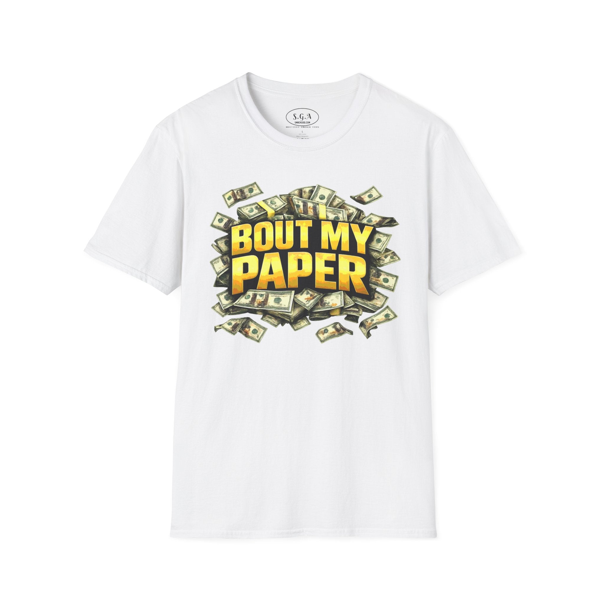 Bout My Paper T-Shirt – Money Hustle Graphic Tee | Cash Stacks Streetwear Shirt | Smack God Apparel