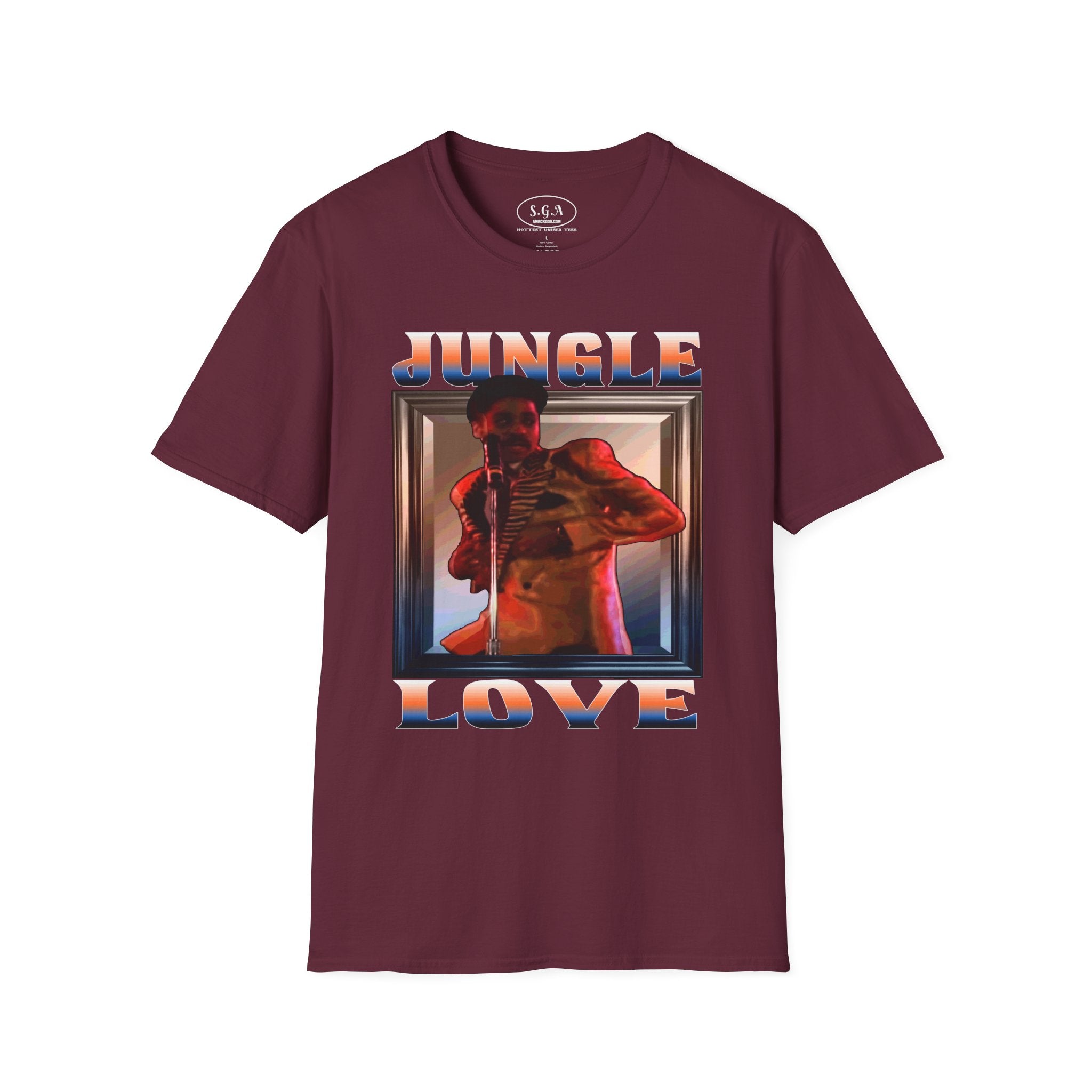 Smack God Apparel “Jungle Love Vibes” Graphic T-Shirt – Morris Day Inspired Tee | Funk Music Streetwear Shirt | Retro 80s Party Graphic Tee