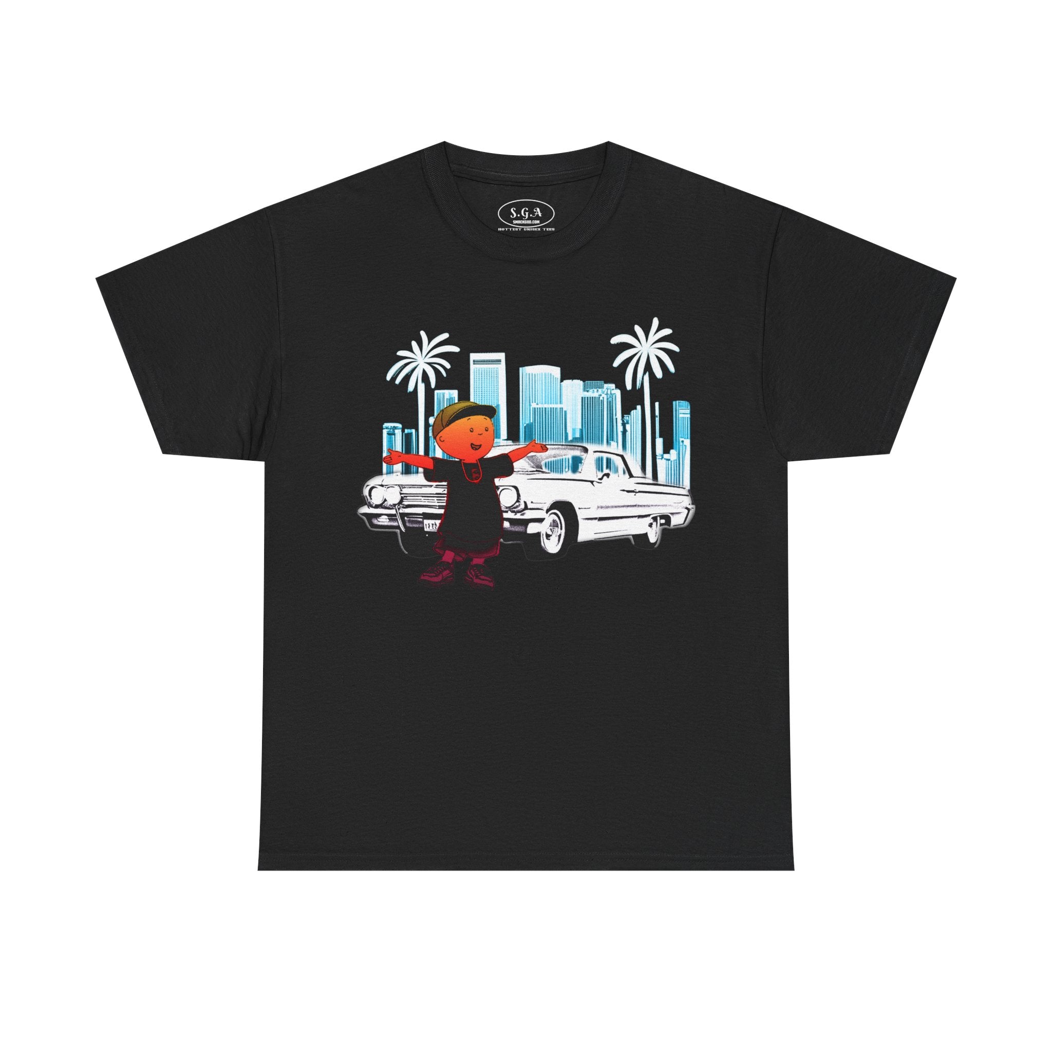 Caillou Streetwear Cartoon T-Shirt – Lowrider City Graphic Tee | Urban  Remix Shirt | Smack God Apparel