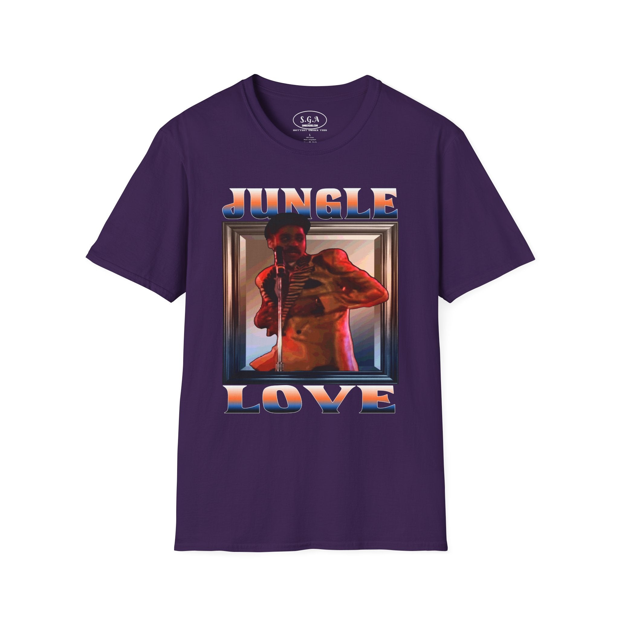 Smack God Apparel “Jungle Love Vibes” Graphic T-Shirt – Morris Day Inspired Tee | Funk Music Streetwear Shirt | Retro 80s Party Graphic Tee