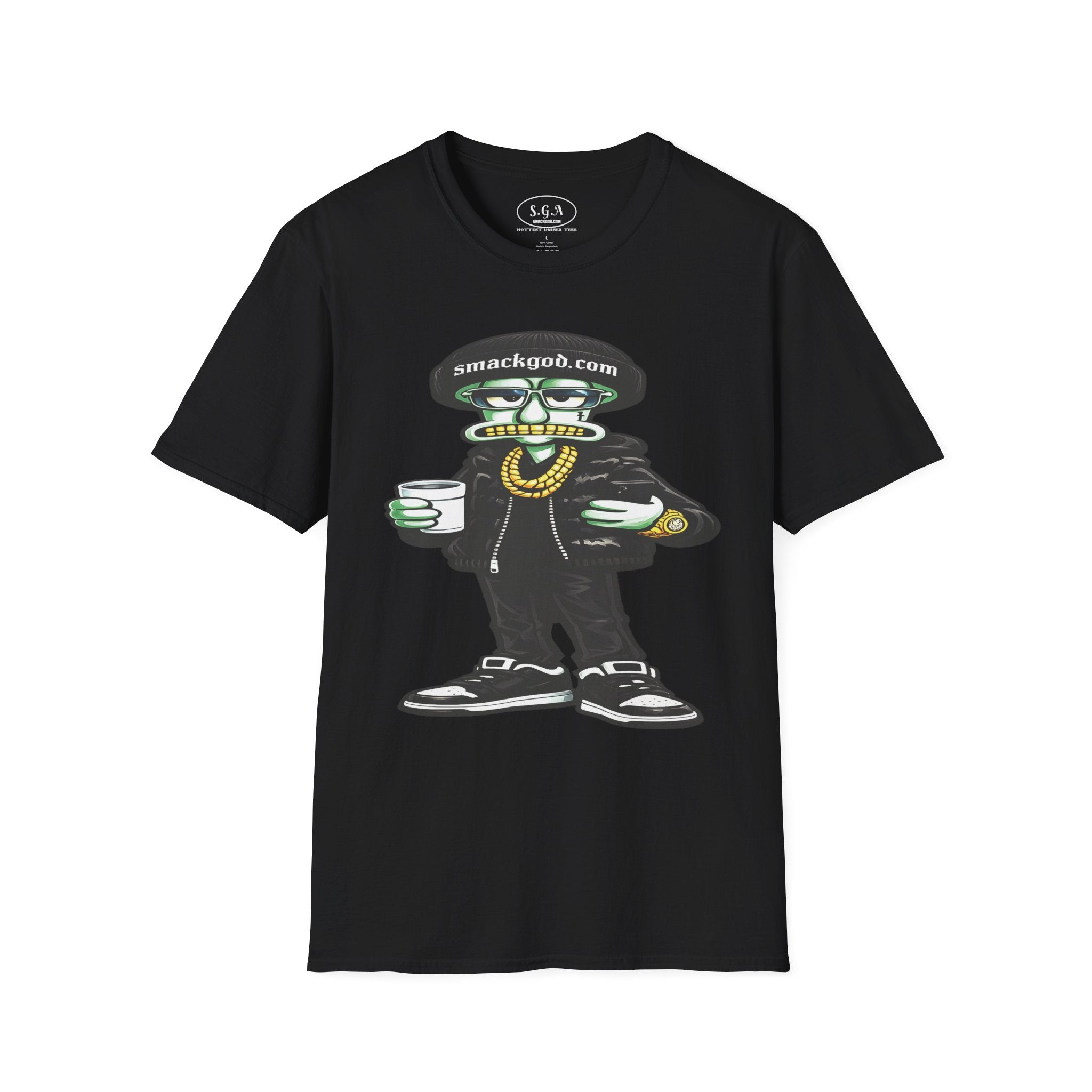 Drip Squidward Streetwear T-Shirt – Bikini Bottom Inspired Funny Graphic Tee | Urban Cartoon Shirt | Smack God Apparel