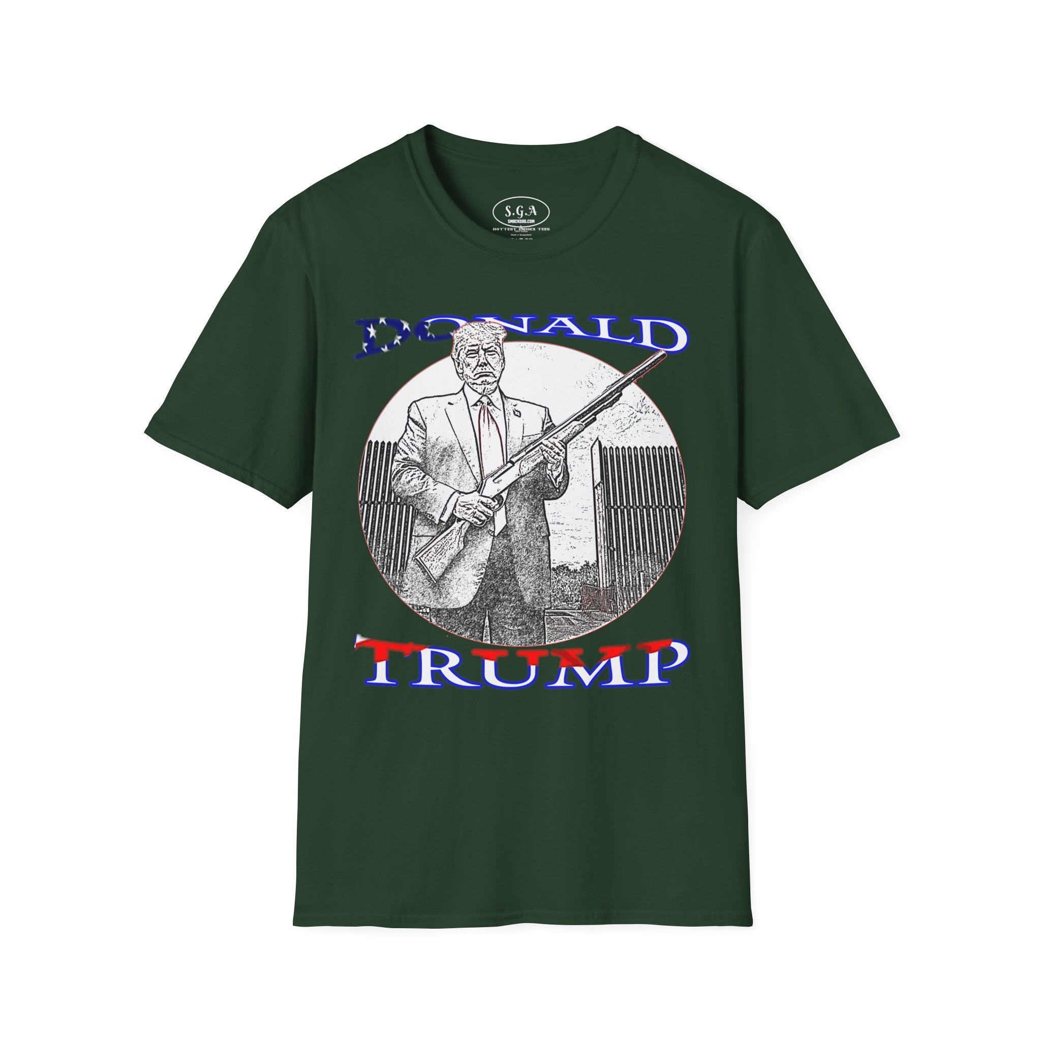 Smack God Apparel “Trump Shotgun Energy” Graphic T-Shirt – Bold Political Streetwear Tee | Patriotic Statement Shirt | Viral Graphic Tee