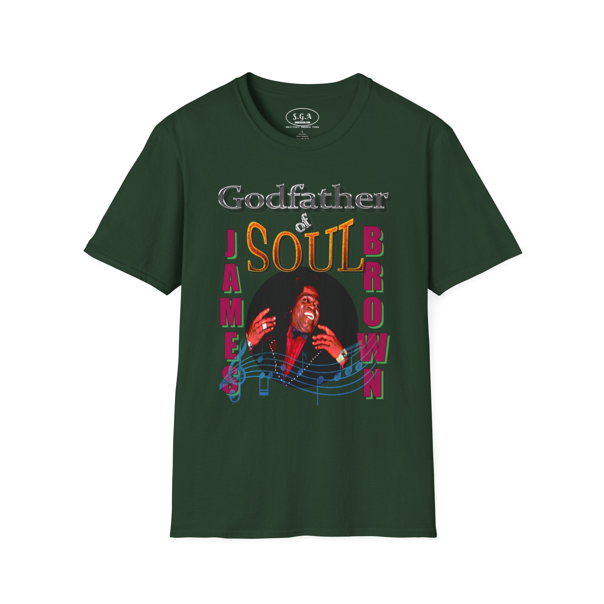 James Brown “Godfather of Soul” T-Shirt – Classic Funk Music Graphic Tee | Smack God Apparel Streetwear Shirt | Vintage Soul Legend Tee