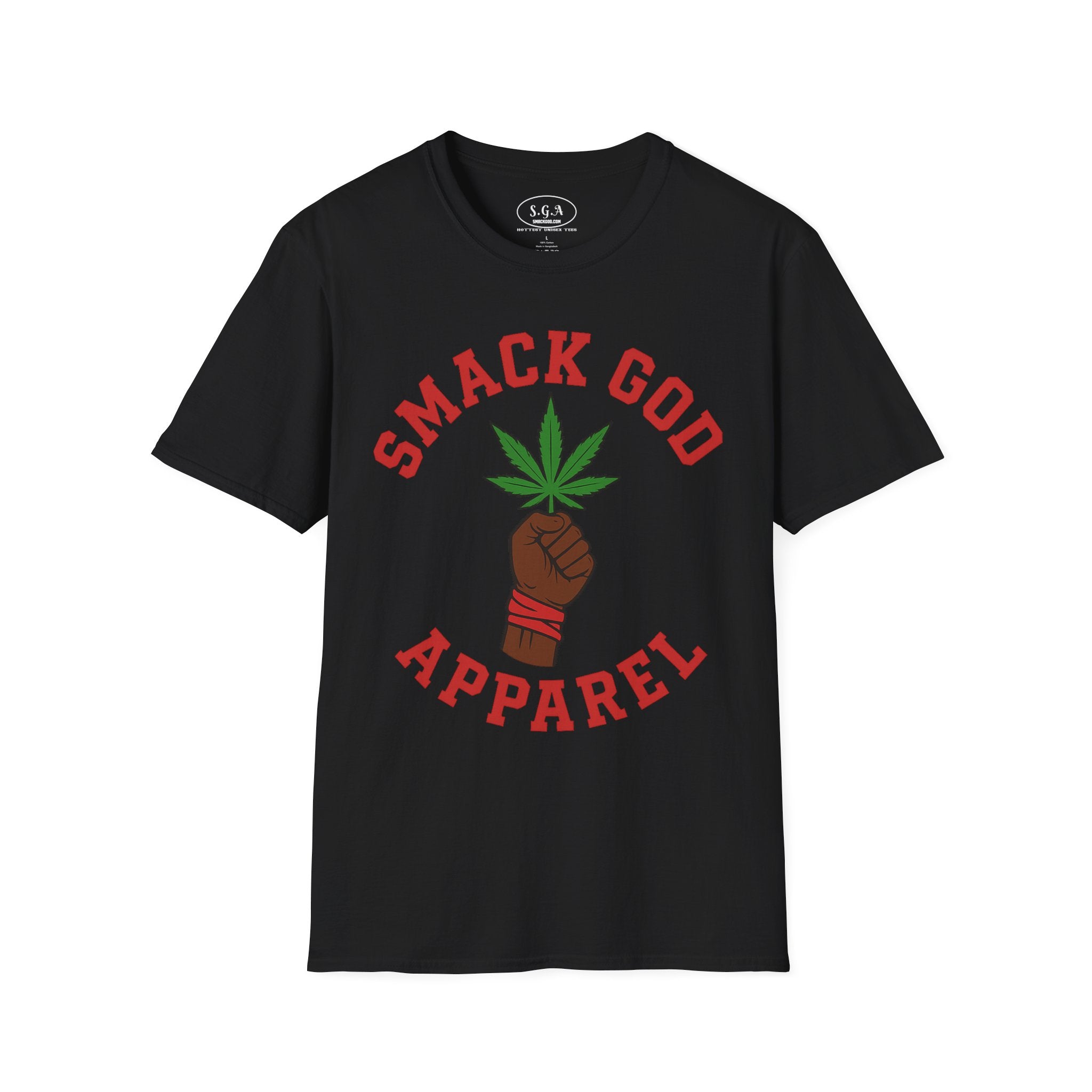 Smack God Weed Graphic T-Shirt – Cannabis Streetwear Tee | 420 Lifestyle Marijuana Shirt | Smack God Apparel