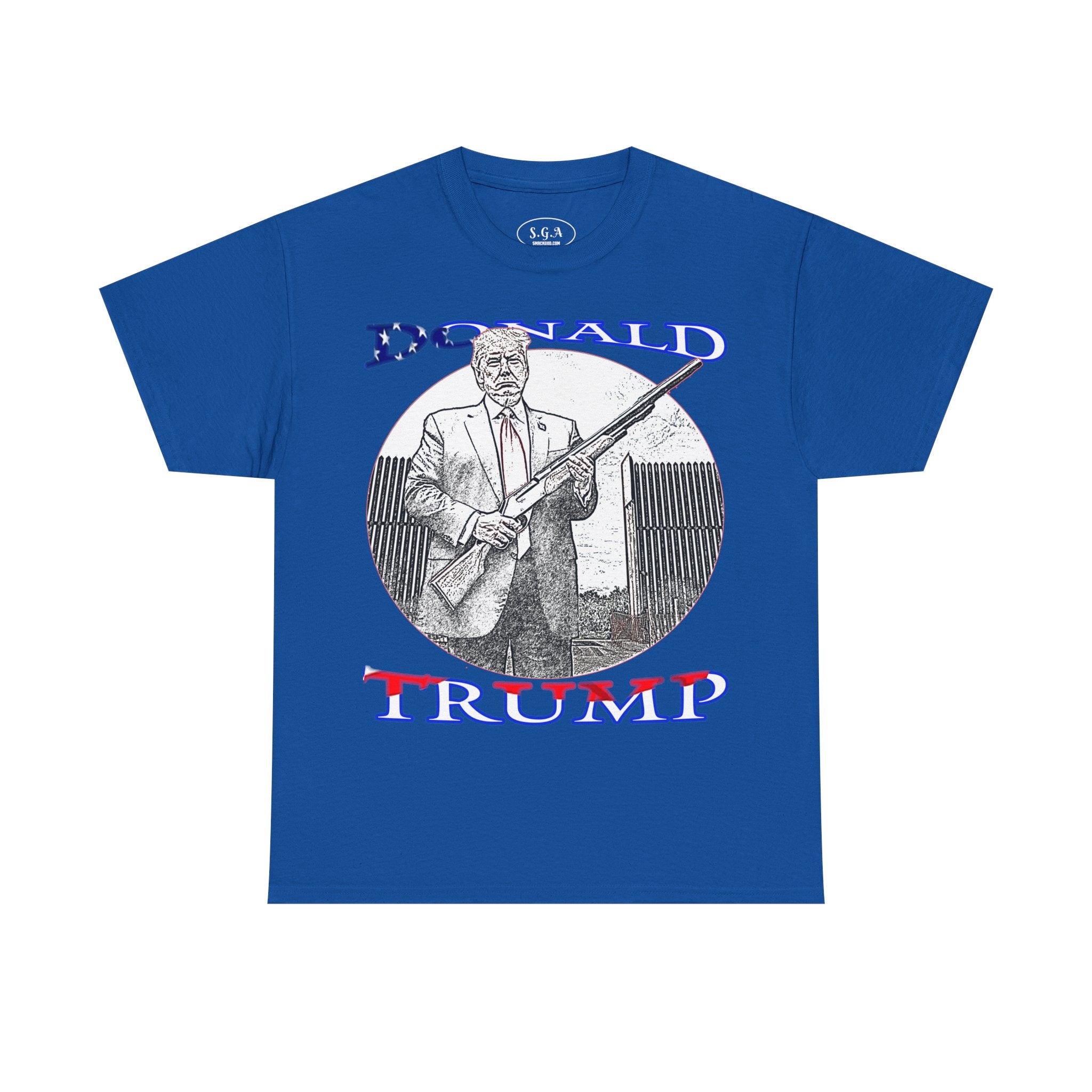 Smack God Apparel “Trump Shotgun Energy” Graphic T-Shirt – Bold Political Streetwear Tee | Patriotic Statement Shirt | Viral Graphic Tee