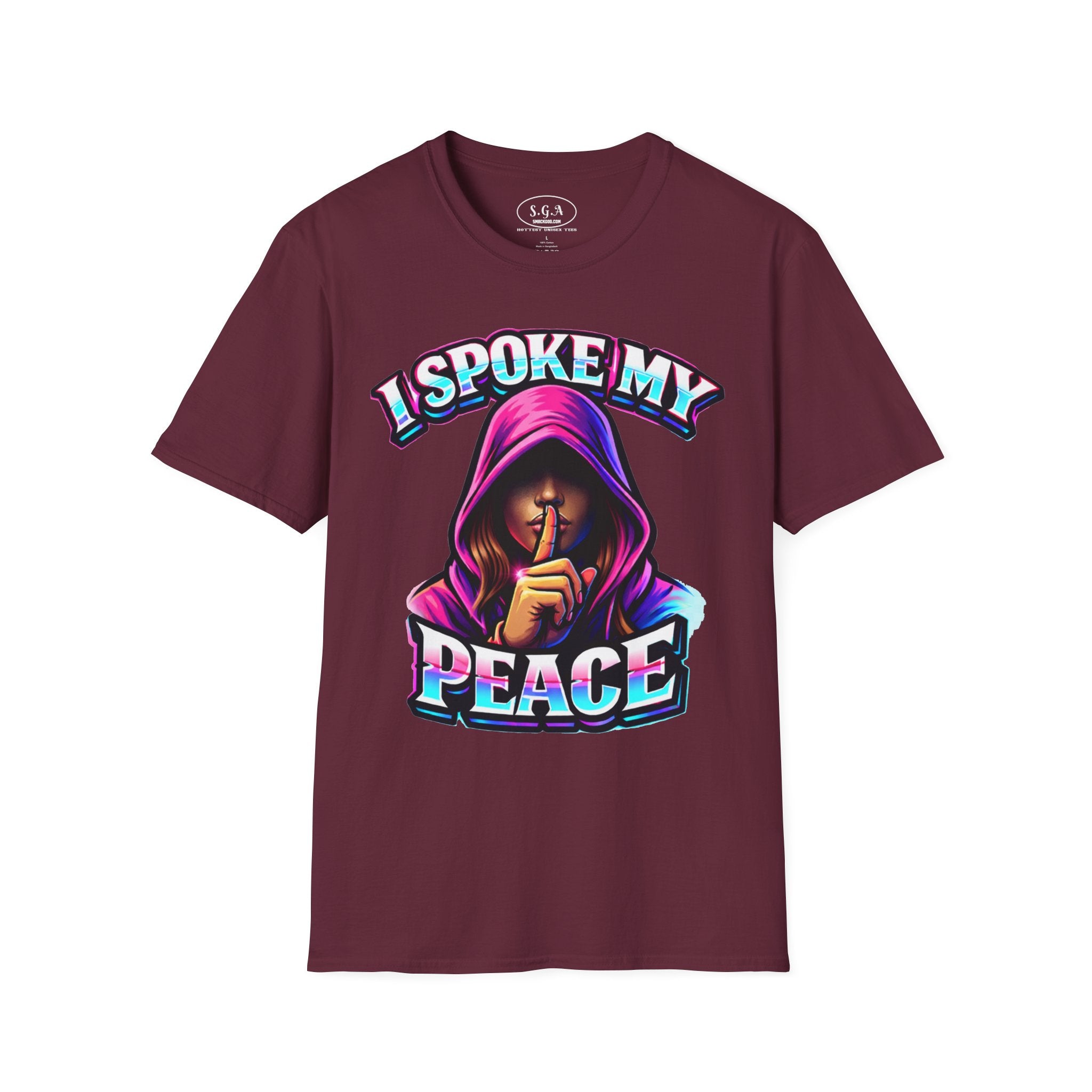 “I Spoke My Peace” Graphic T-Shirt – Bold Statement Streetwear Tee | Smack God Apparel