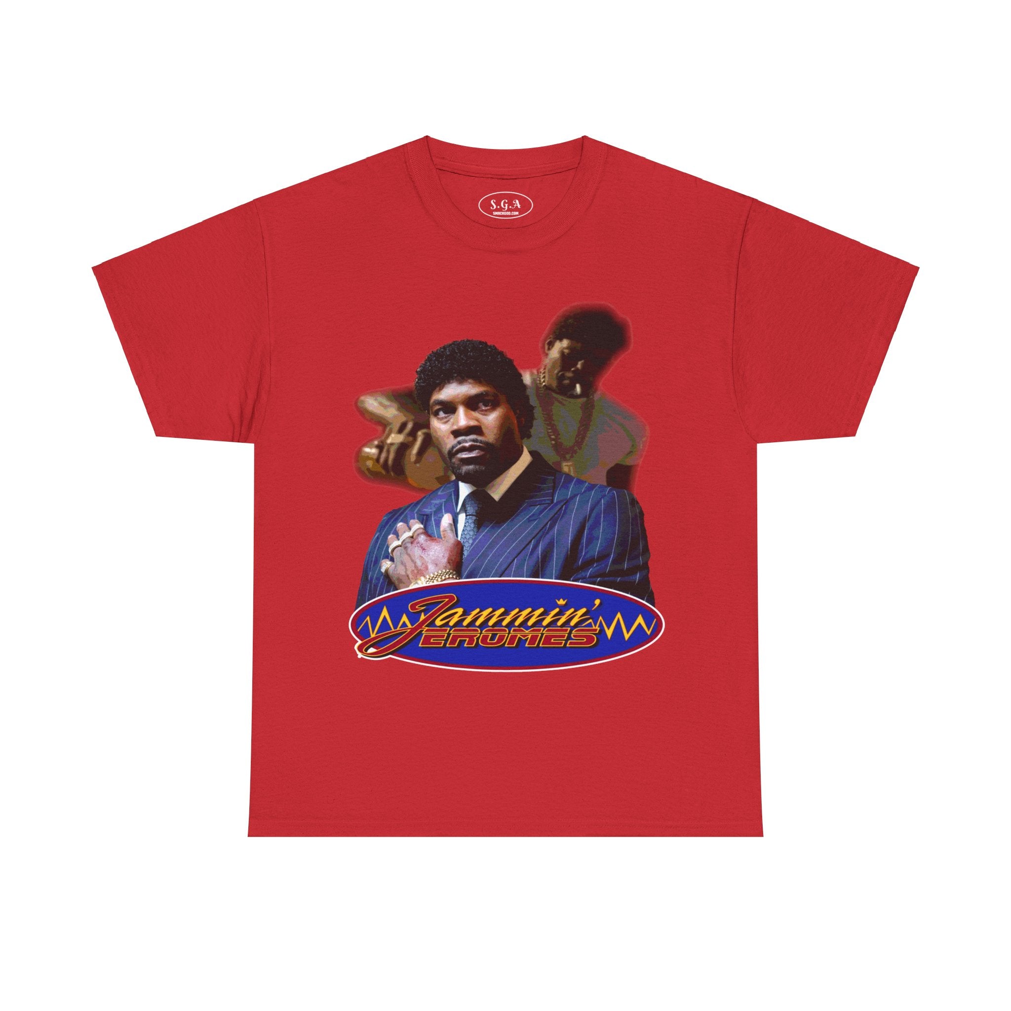“Jammin’ Jerome’s” T-Shirt – 90s Streetwear Graphic Tee | Retro Hustler Style Shirt | Smack God Apparel