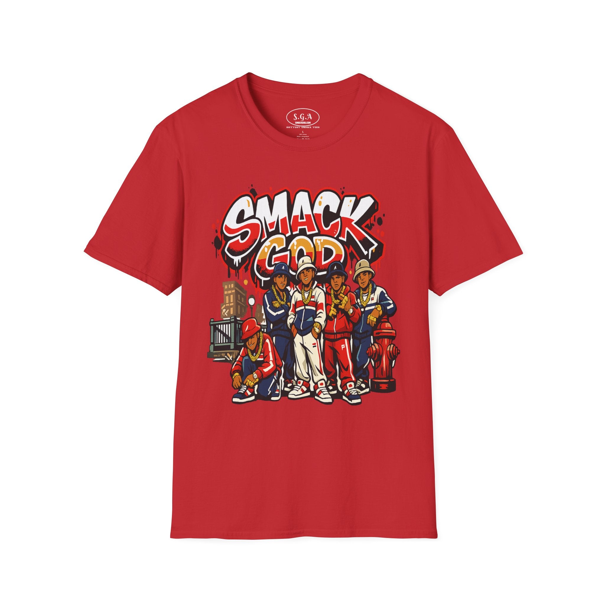 “Smack God Crew” Hip Hop T-Shirt – B-Boy Streetwear Graphic Tee | 90s Urban Culture Shirt | Breakdance Crew Style Tee |Smack God Apparel