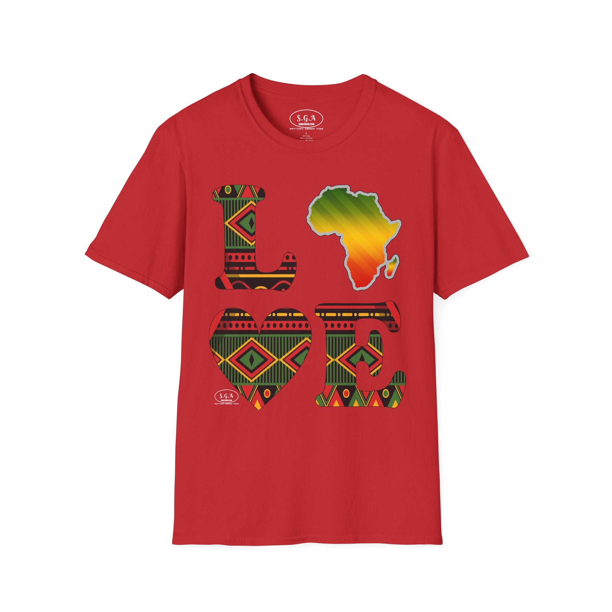 Love Africa T-Shirt – Smack God Apparel Afrocentric Graphic Tee | African Pride Streetwear Shirt | Cultural Urban T-shirt