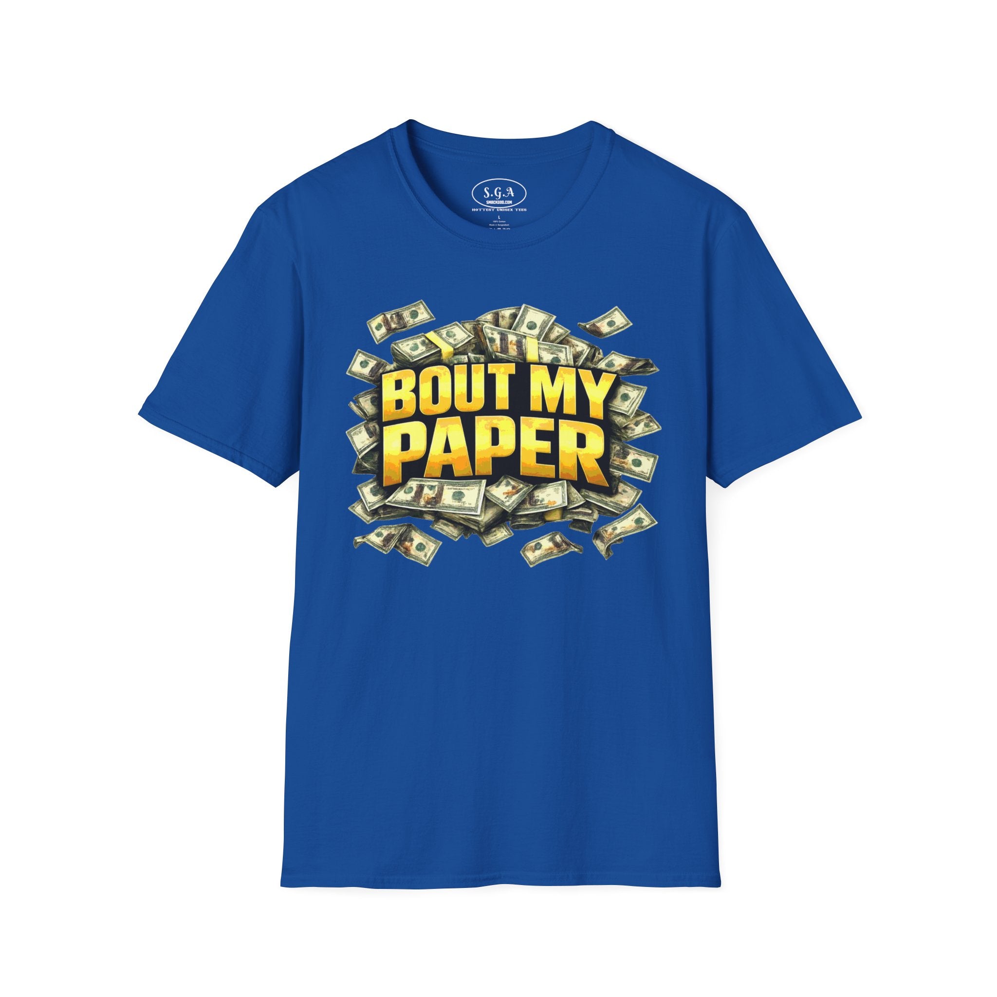 Bout My Paper T-Shirt – Money Hustle Graphic Tee | Cash Stacks Streetwear Shirt | Smack God Apparel