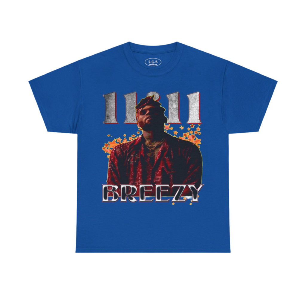Chris Brown Inspired “Breezy” Graphic T-Shirt – R&B Streetwear Tee | Hip Hop Pop Culture Shirt | Smack God Apparel