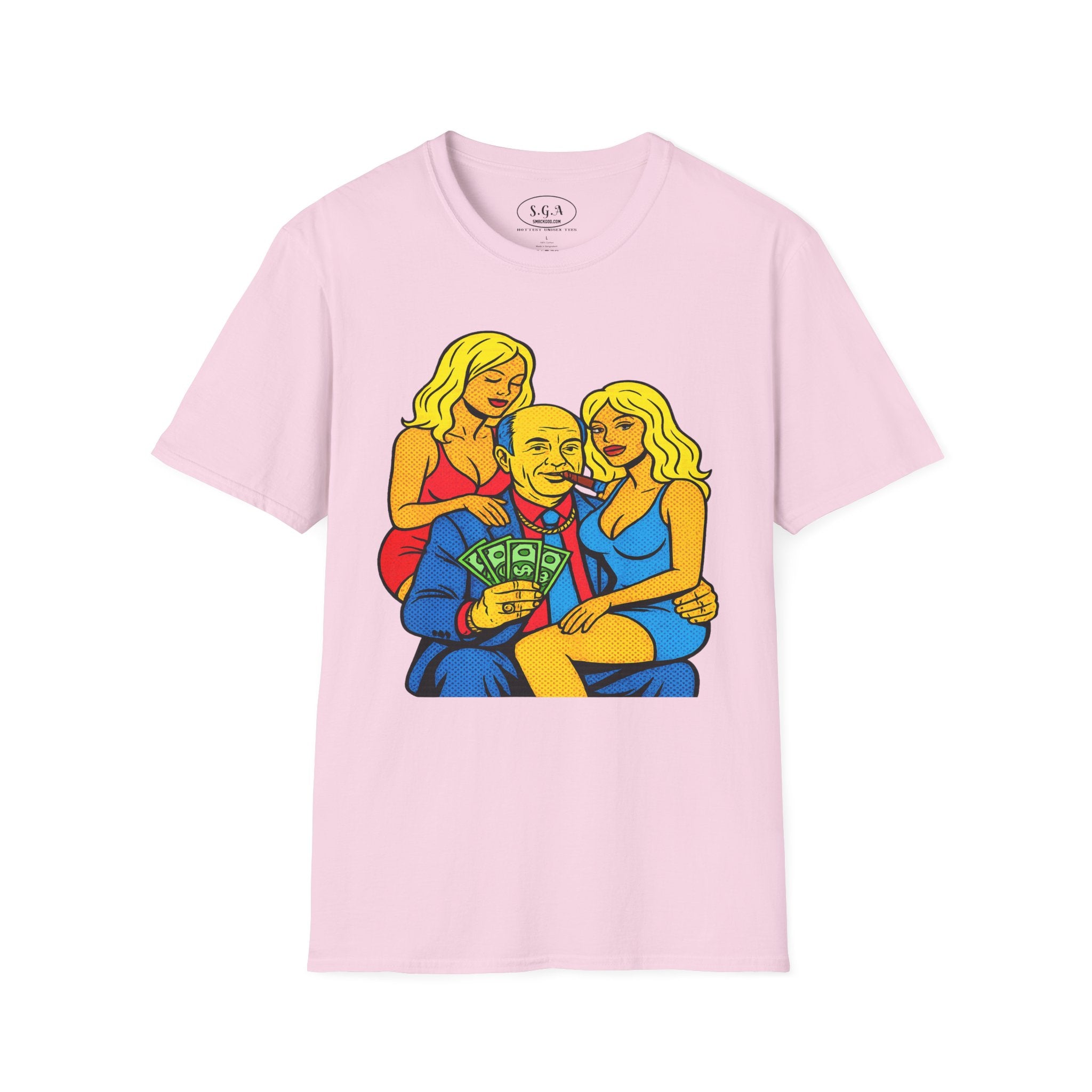Vintage Mob Boss Money Shirt – Smack God Apparel | Cartoon Gangster Graphic T-Shirt | Retro Mafia Boss Streetwear Tee