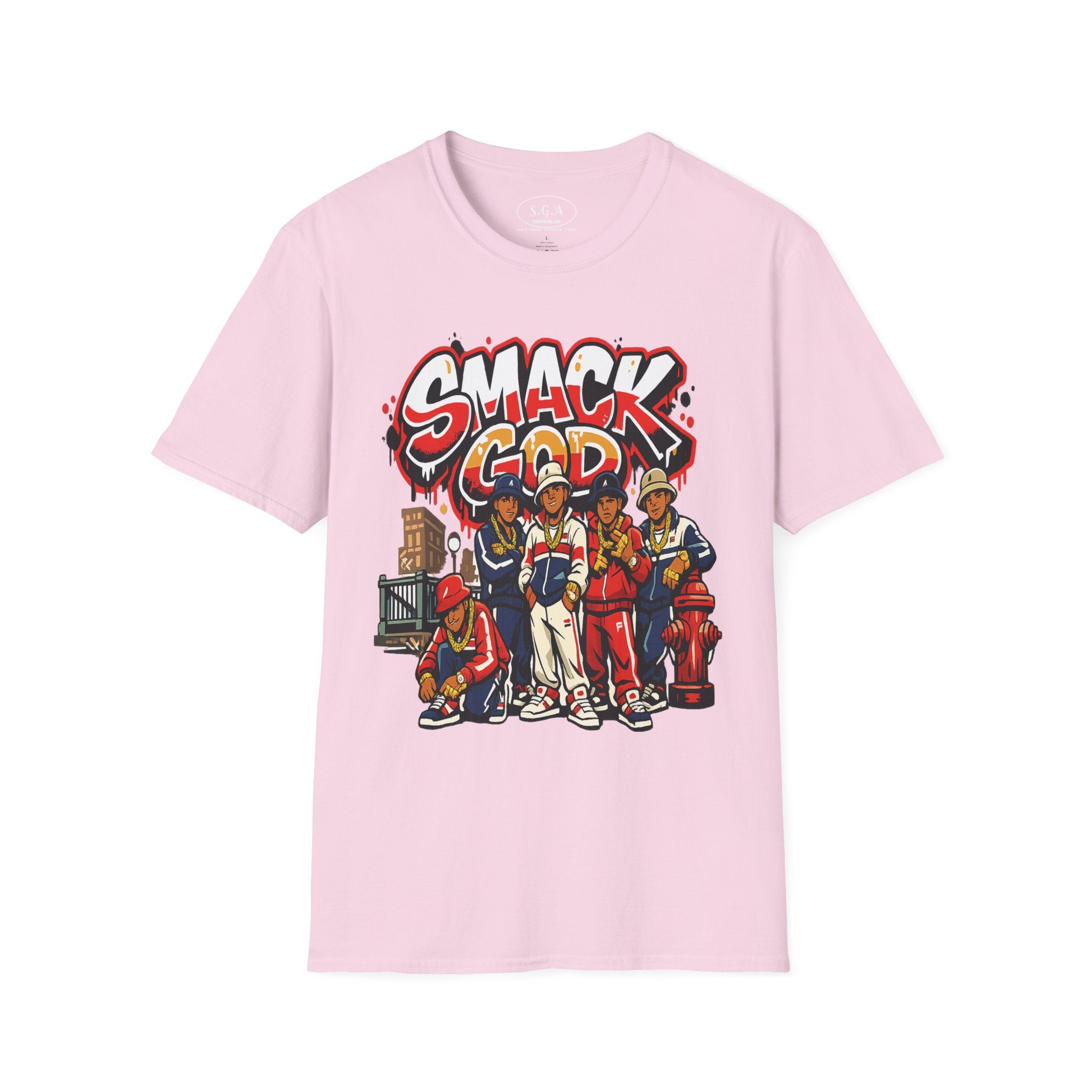 “Smack God Crew” Hip Hop T-Shirt – B-Boy Streetwear Graphic Tee | 90s Urban Culture Shirt | Breakdance Crew Style Tee |Smack God Apparel