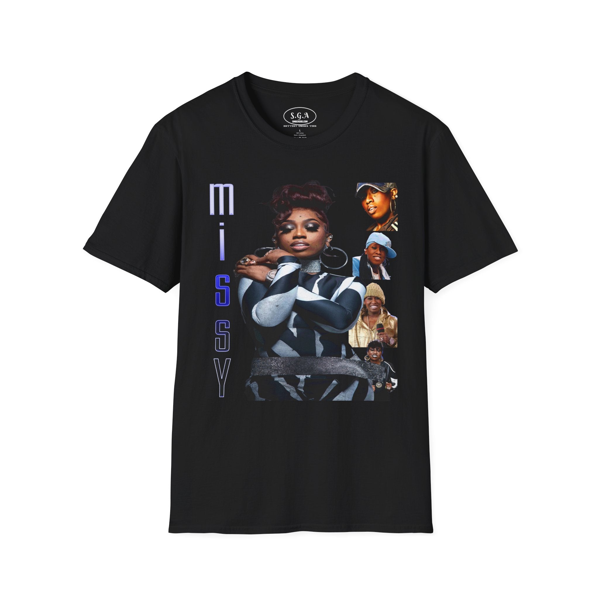 Missy Elliott Graphic T-Shirt – Smack God Apparel Hip Hop Legend Tee | 90s Female Rap Icon Shirt | Urban Streetwear TShirt