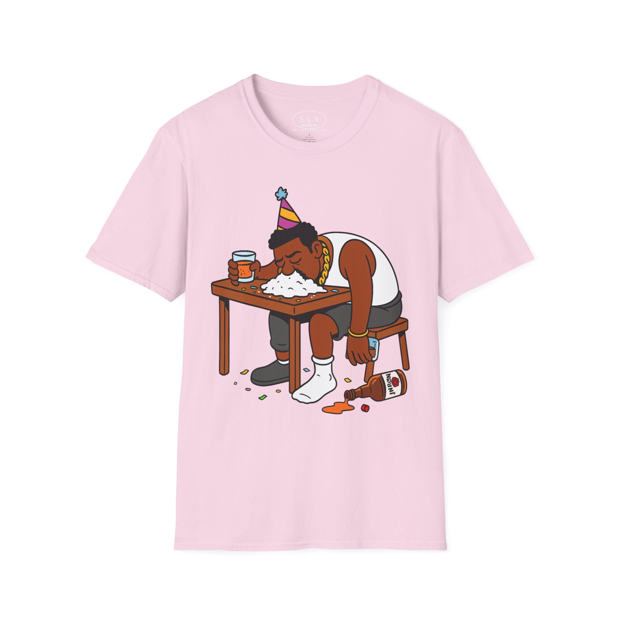 Funny Party Hangover Shirt – Smack God Apparel | Cartoon Party Graphic T-Shirt | Wild Night Humor Tee