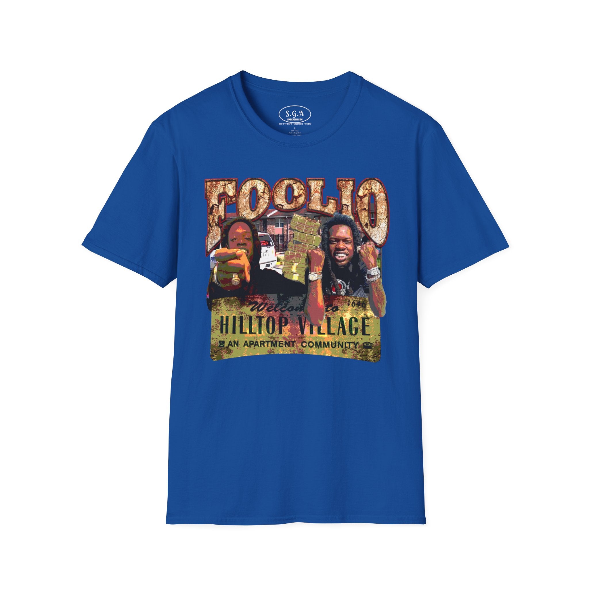 Julio Foolio Hilltop Village T-Shirt – Urban Rap Streetwear Graphic Tee | Hip Hop Culture Shirt | Smack God Apparel