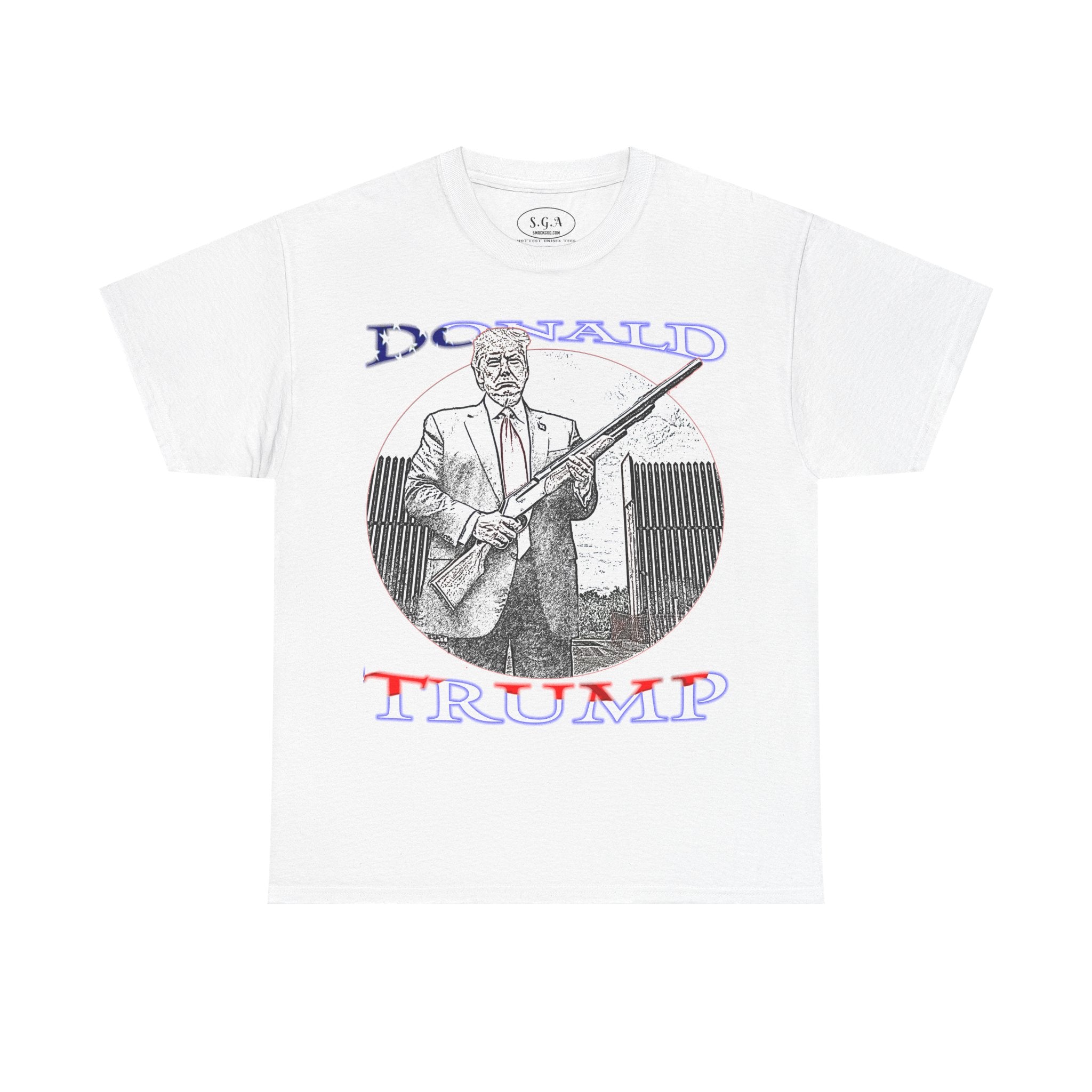 Smack God Apparel “Trump Shotgun Energy” Graphic T-Shirt – Bold Political Streetwear Tee | Patriotic Statement Shirt | Viral Graphic Tee