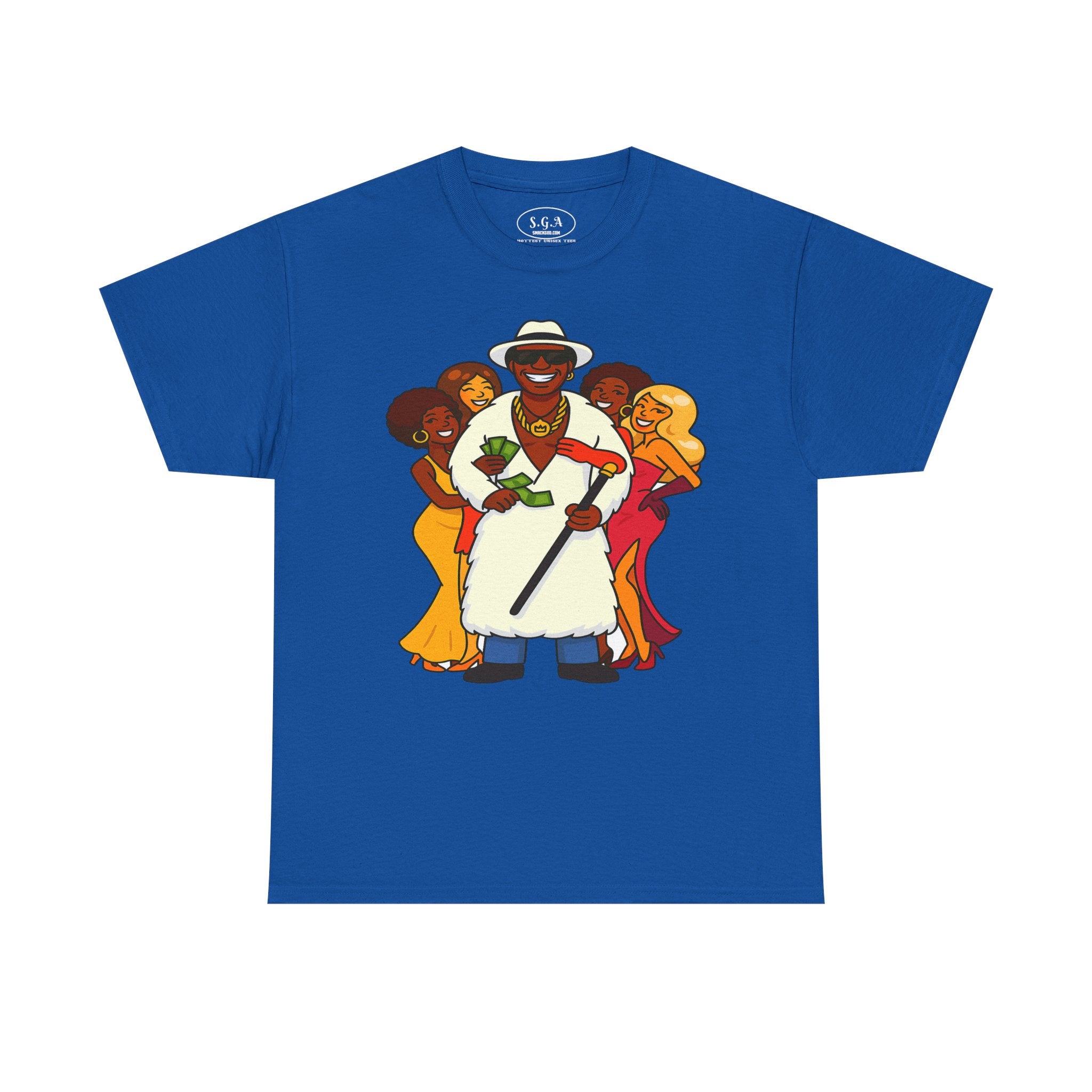 Goldie “The Mack” Inspired Pimp Boss T-Shirt – Money Hustler Graphic Tee | Retro Streetwear Shirt | Smack God Apparel