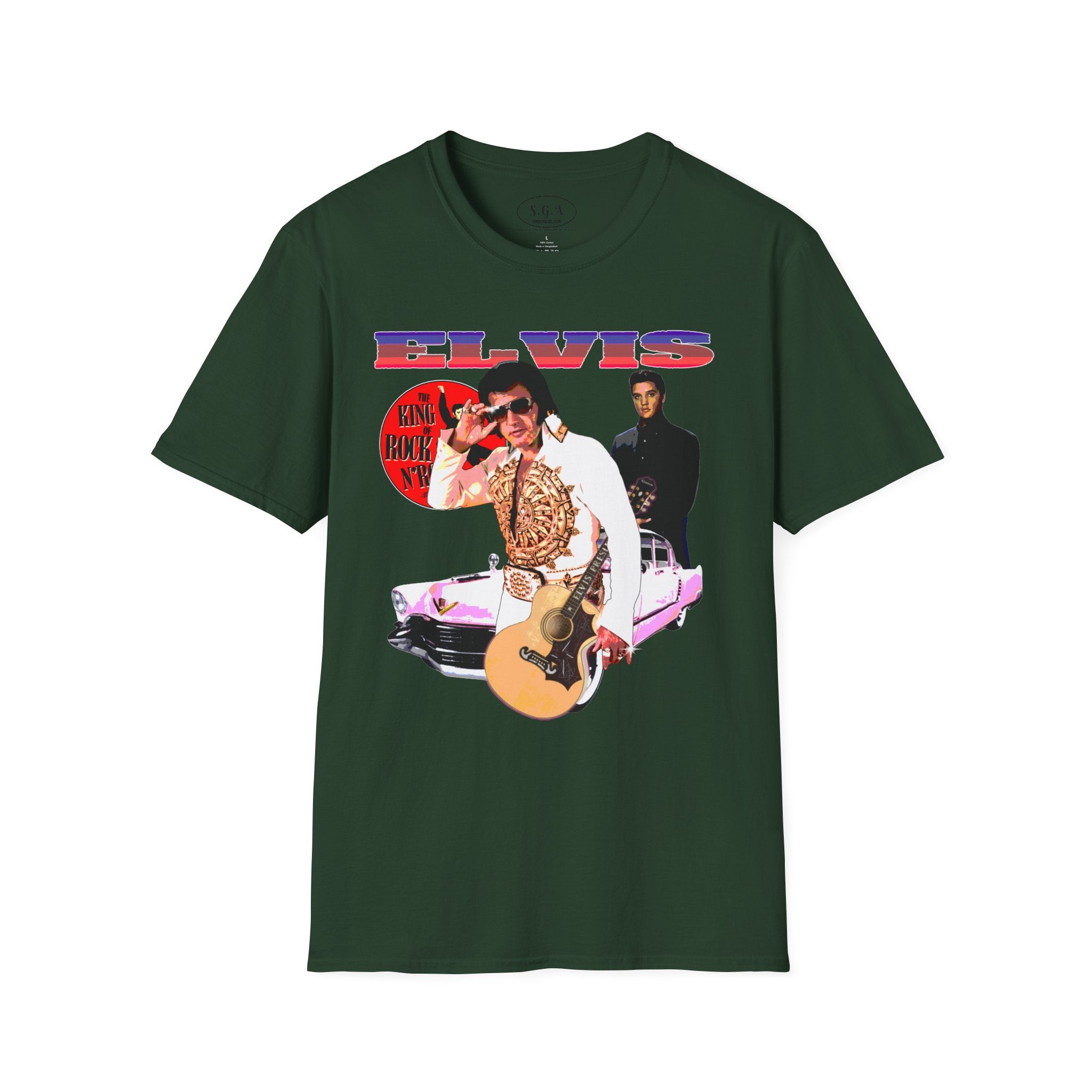 Elvis Inspired T-Shirt – King of Rock Vintage Graphic Tee | Retro Rock N Roll Shirt | Smack God Apparel