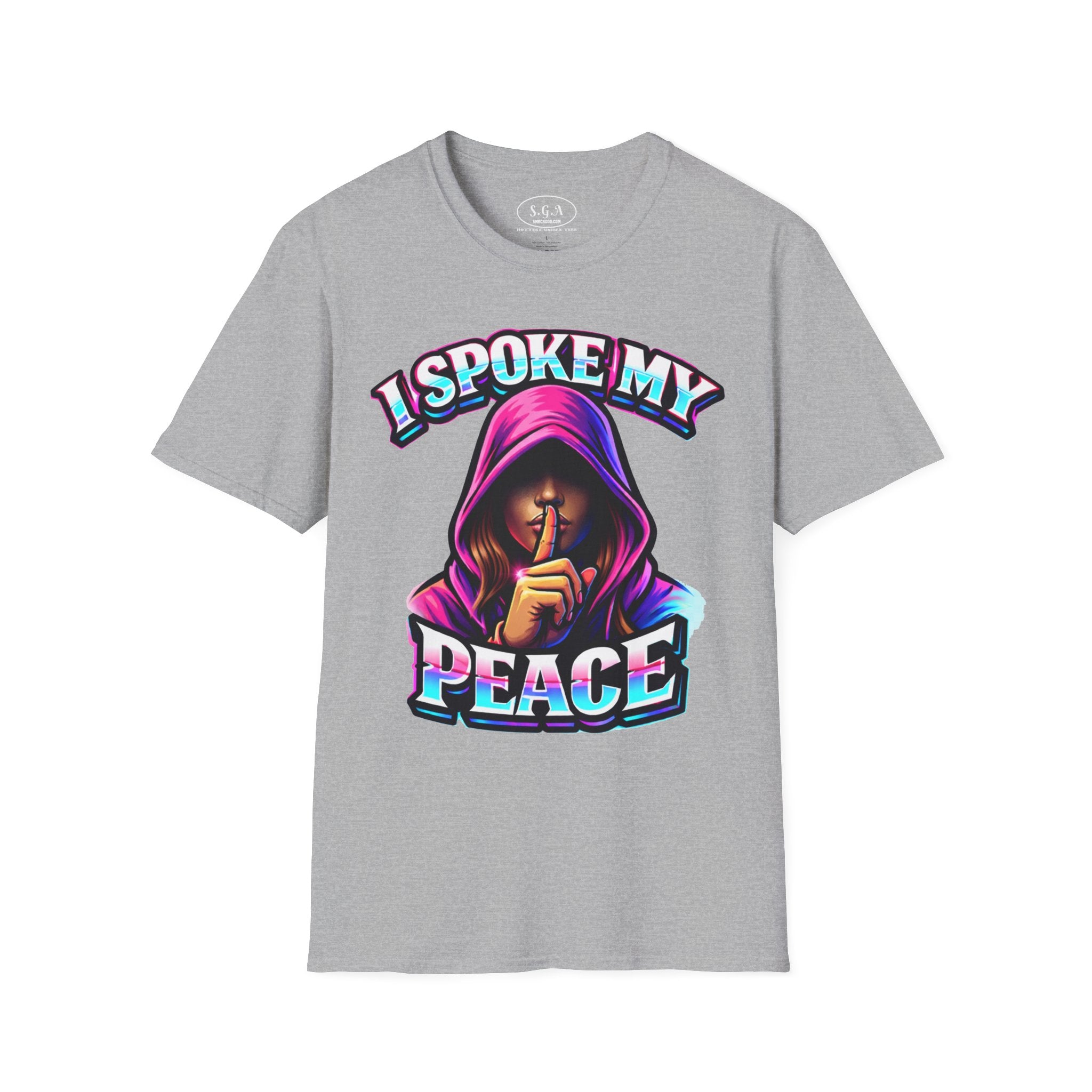 “I Spoke My Peace” Graphic T-Shirt – Bold Statement Streetwear Tee | Smack God Apparel