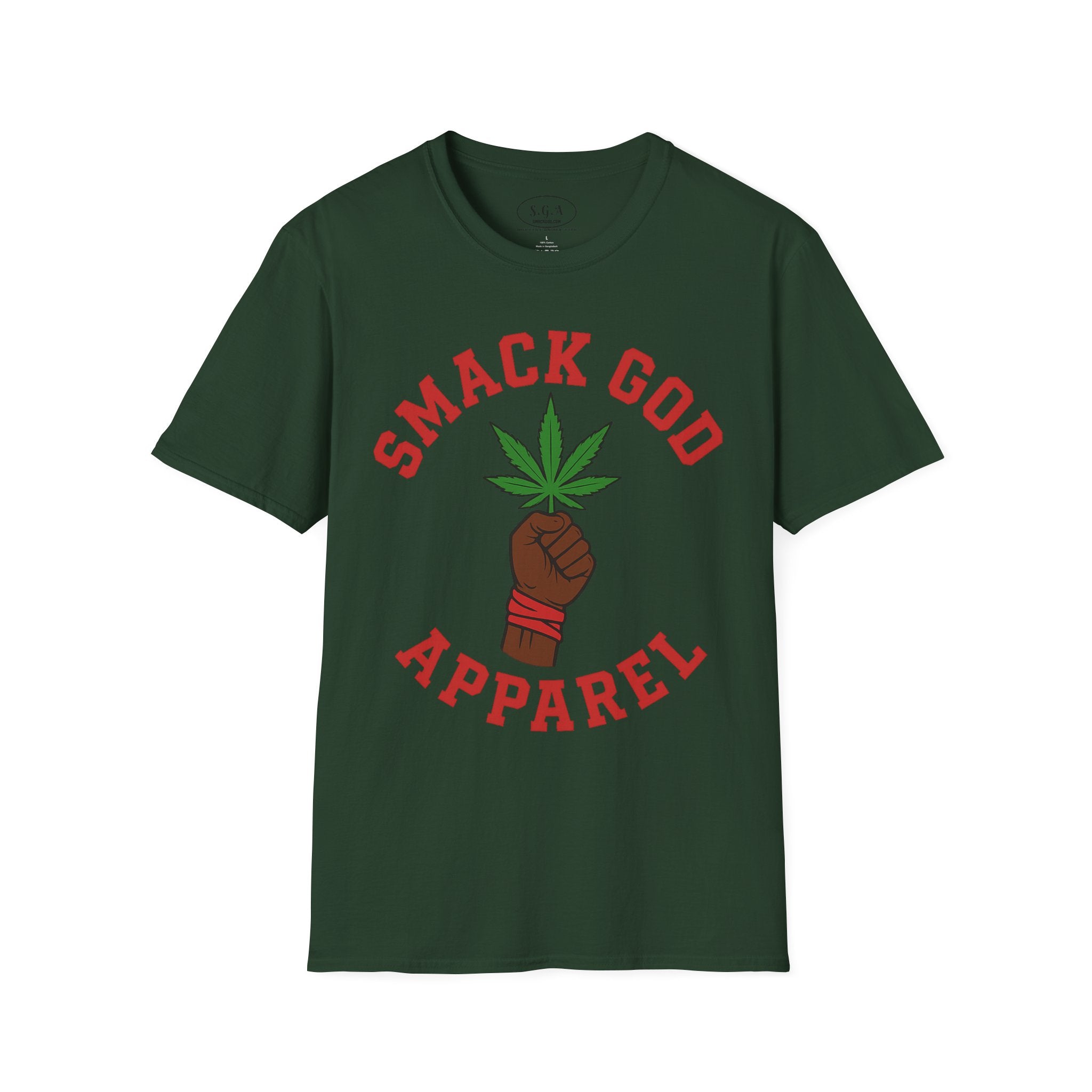 Smack God Weed Graphic T-Shirt – Cannabis Streetwear Tee | 420 Lifestyle Marijuana Shirt | Smack God Apparel