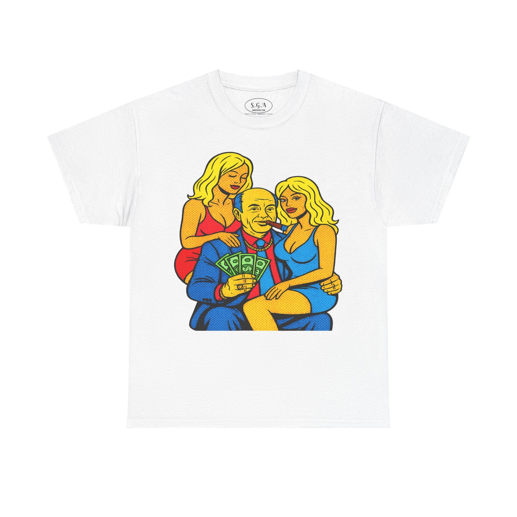 Vintage Mob Boss Money Shirt – Smack God Apparel | Cartoon Gangster Graphic T-Shirt | Retro Mafia Boss Streetwear Tee