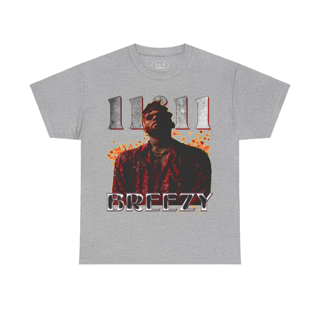 Chris Brown Inspired “Breezy” Graphic T-Shirt – R&B Streetwear Tee | Hip Hop Pop Culture Shirt | Smack God Apparel